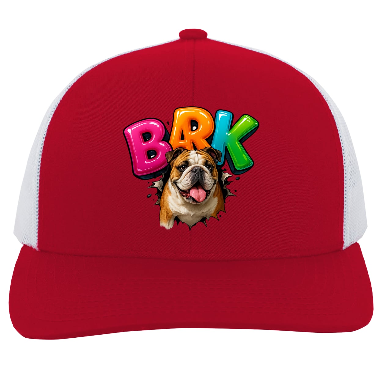 104C Trucker Snap Back - Red/White