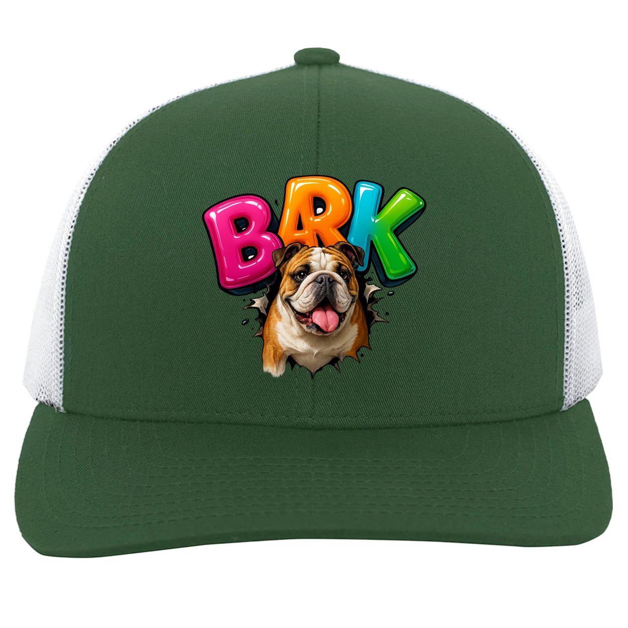 104C Trucker Snap Back - Dark Green/White