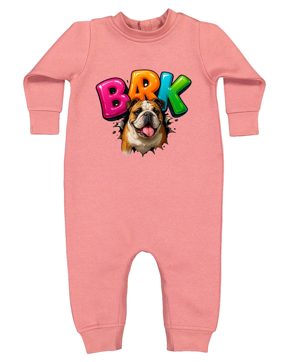 4447 Rabbit Skins Infant Fleece One-Piece Bodysuit - Mauvelous