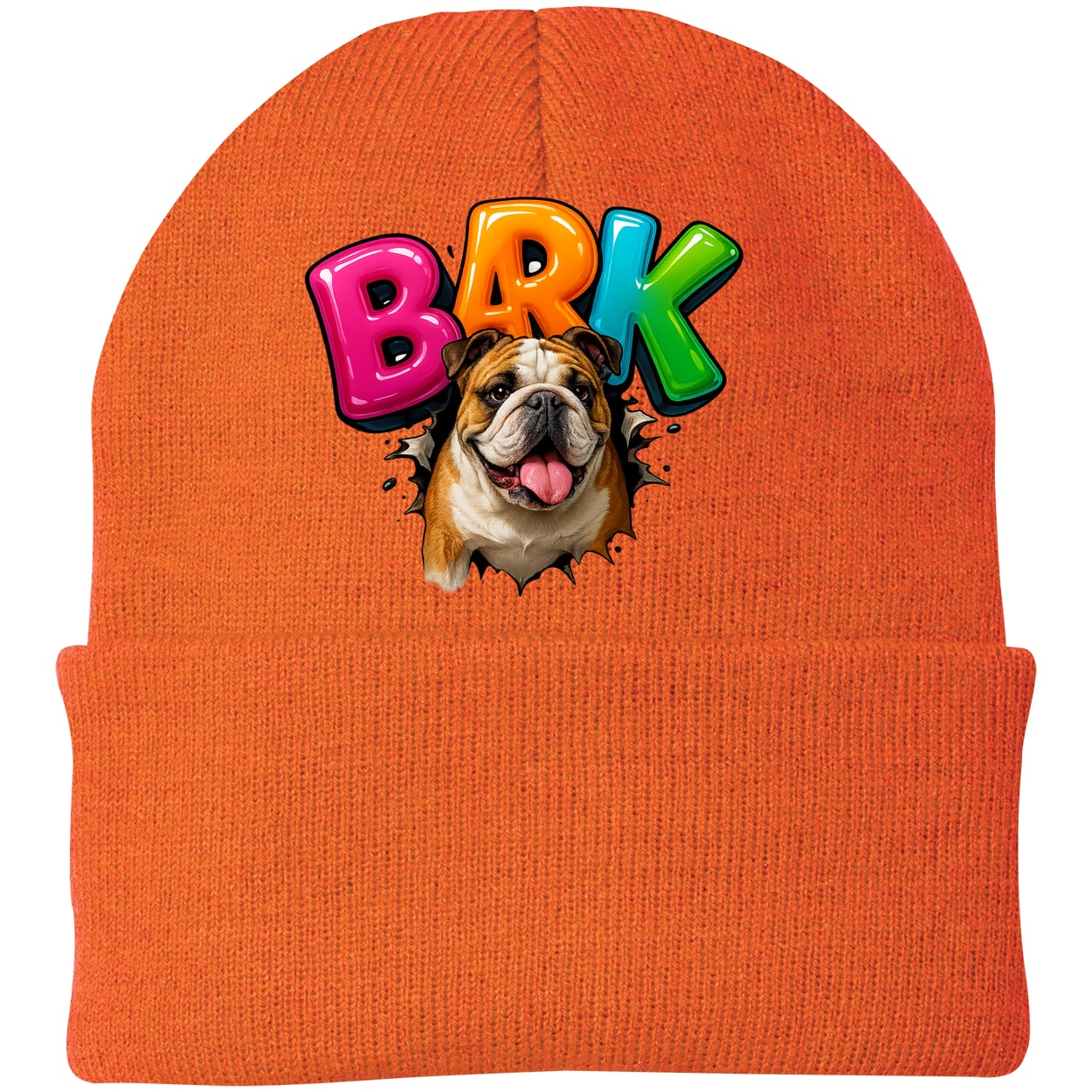 CP90 Port & Company Knit Beanie - Neon Orange