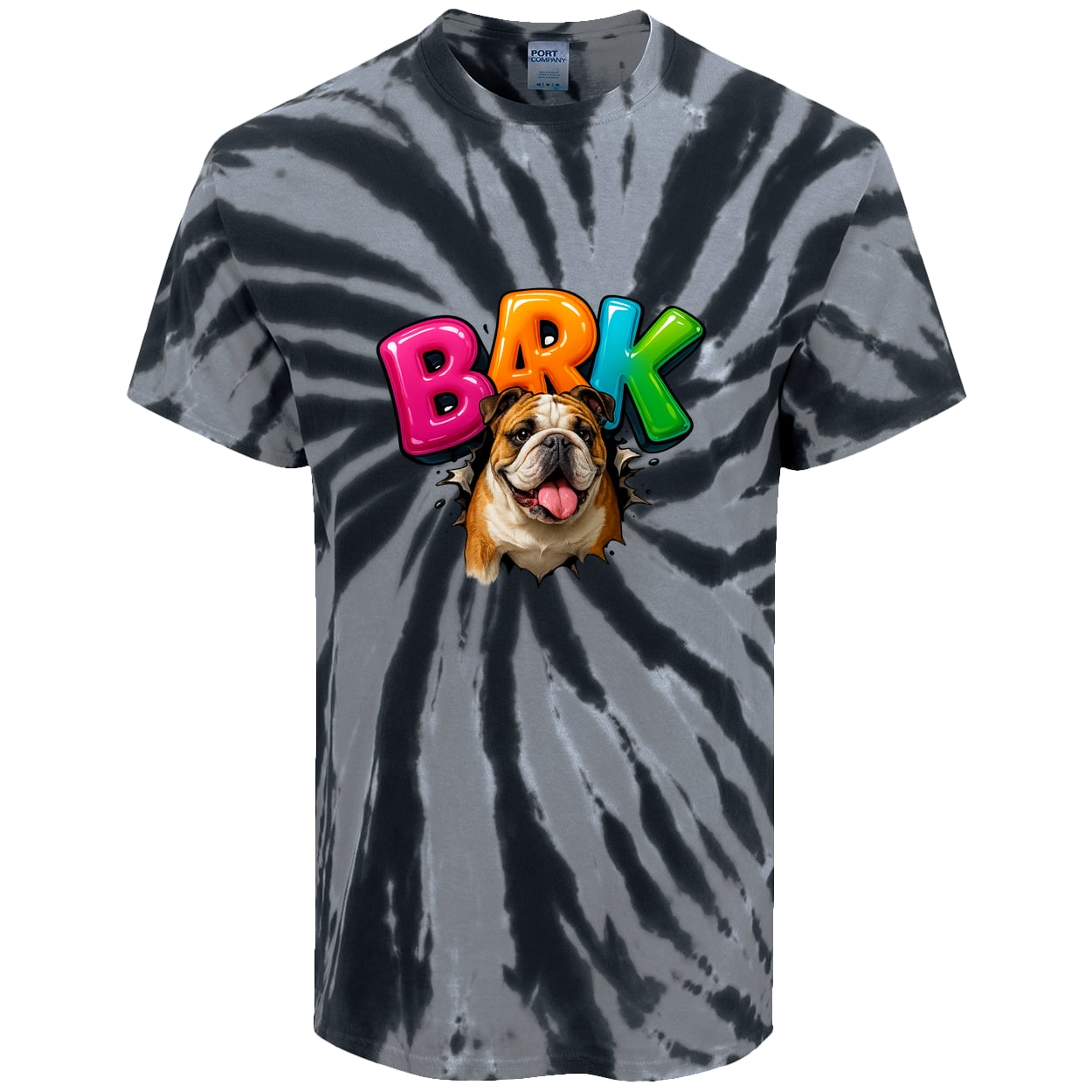 PC147 Port & Company Tie-Dye Tee - Black
