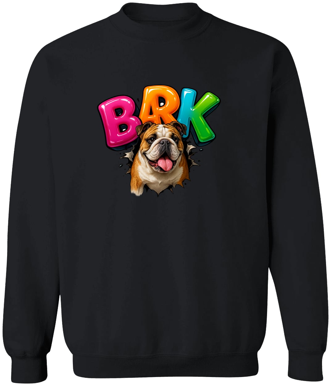 G180 Gildan Crewneck Pullover Sweatshirt - Black