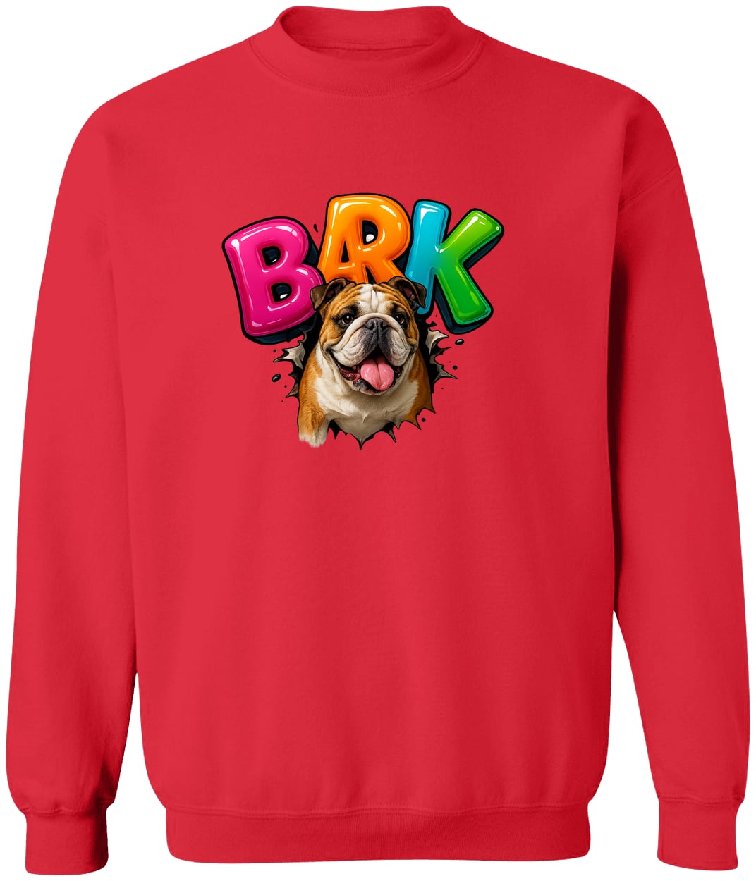 G180 Gildan Crewneck Pullover Sweatshirt - Red