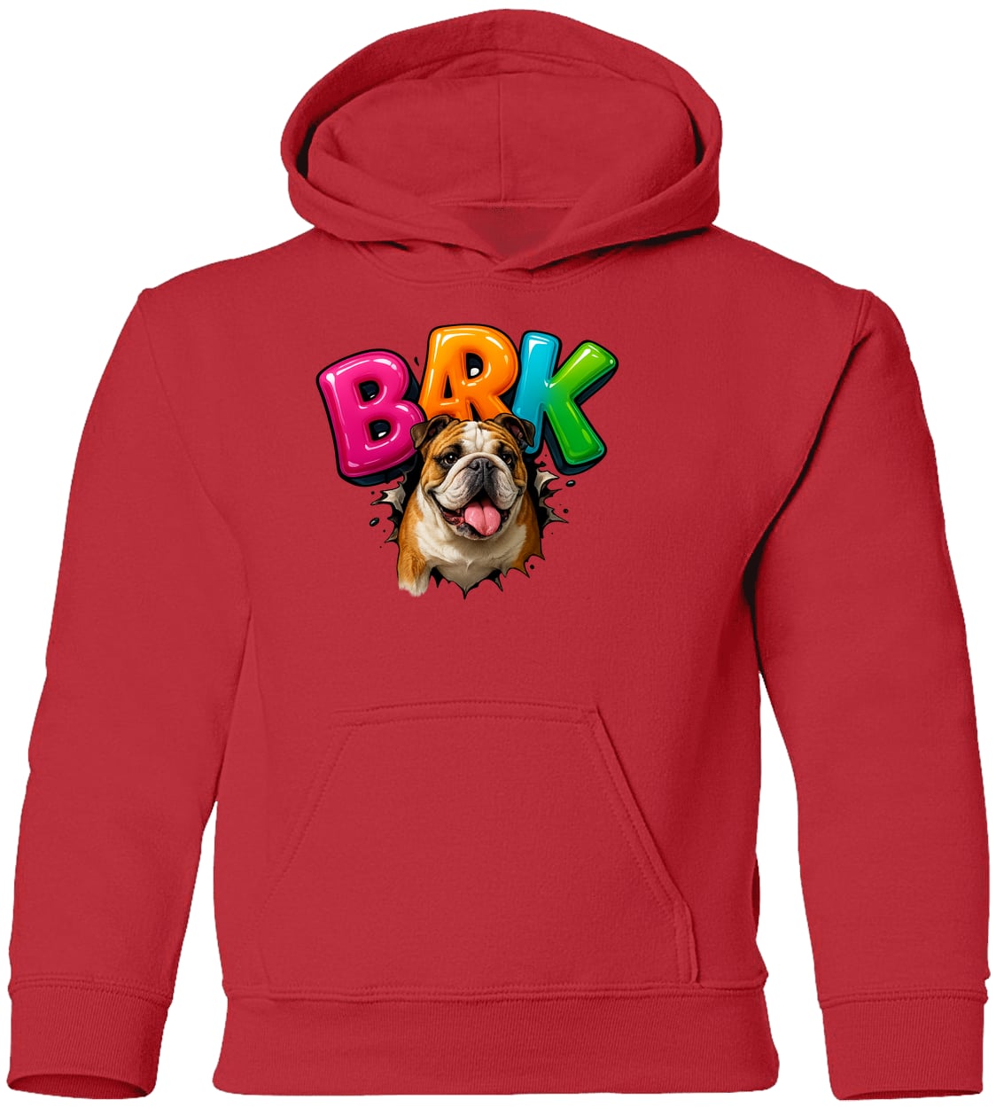 G185B Gildan Youth Pullover Hoodie - Red