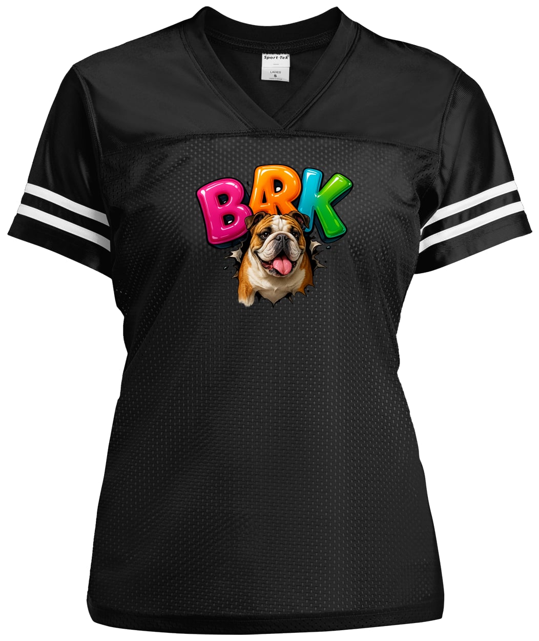 LST307 Sport-Tek Ladies' Replica Jersey - Black/White