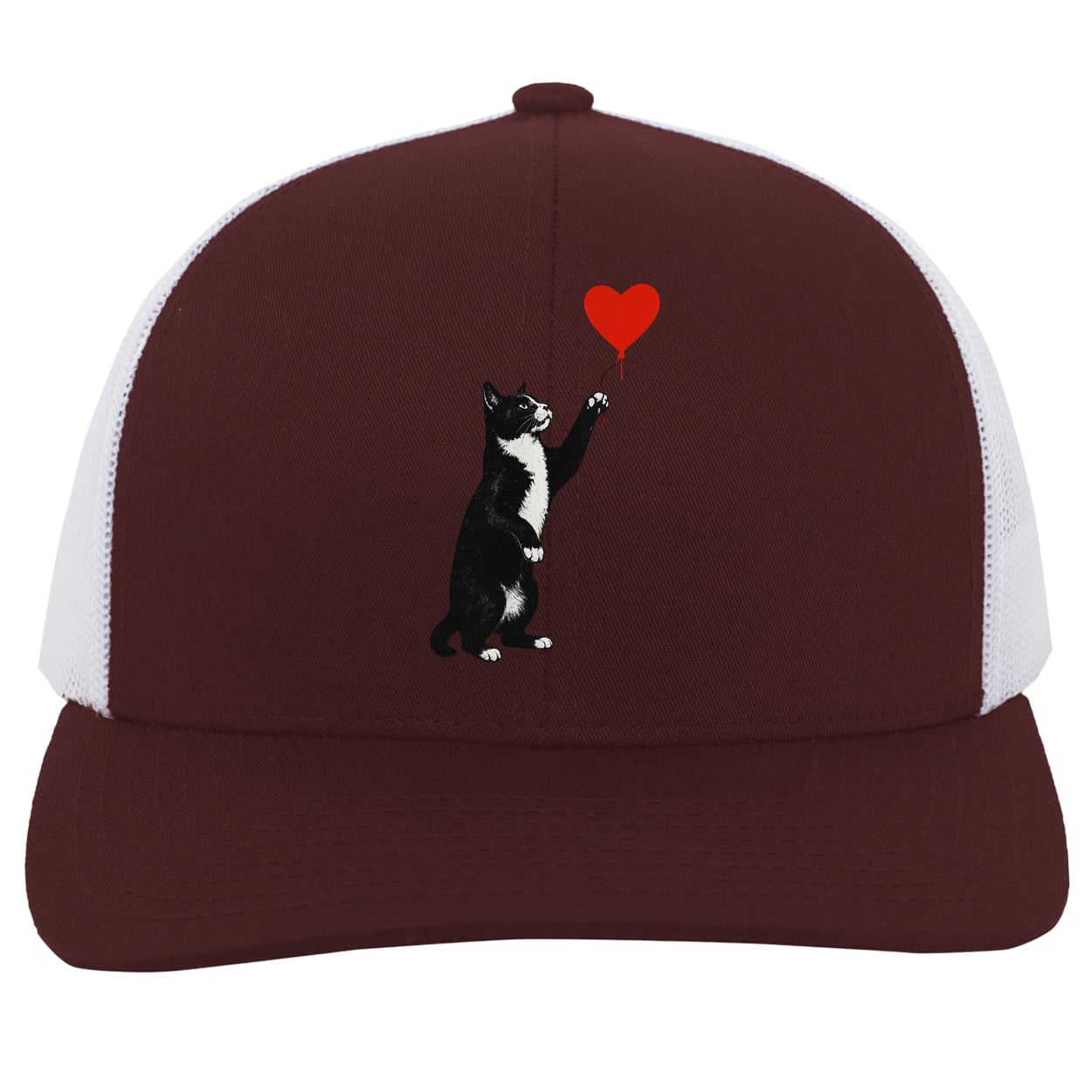 104C Trucker Snap Back - Maroon/White