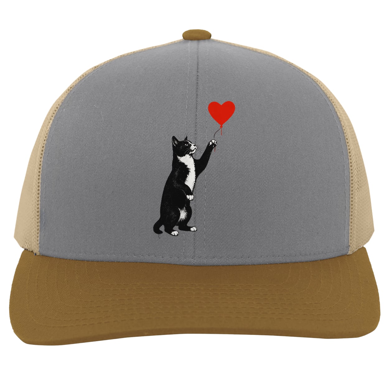 104C Trucker Snap Back - Heather/Beige/Amber