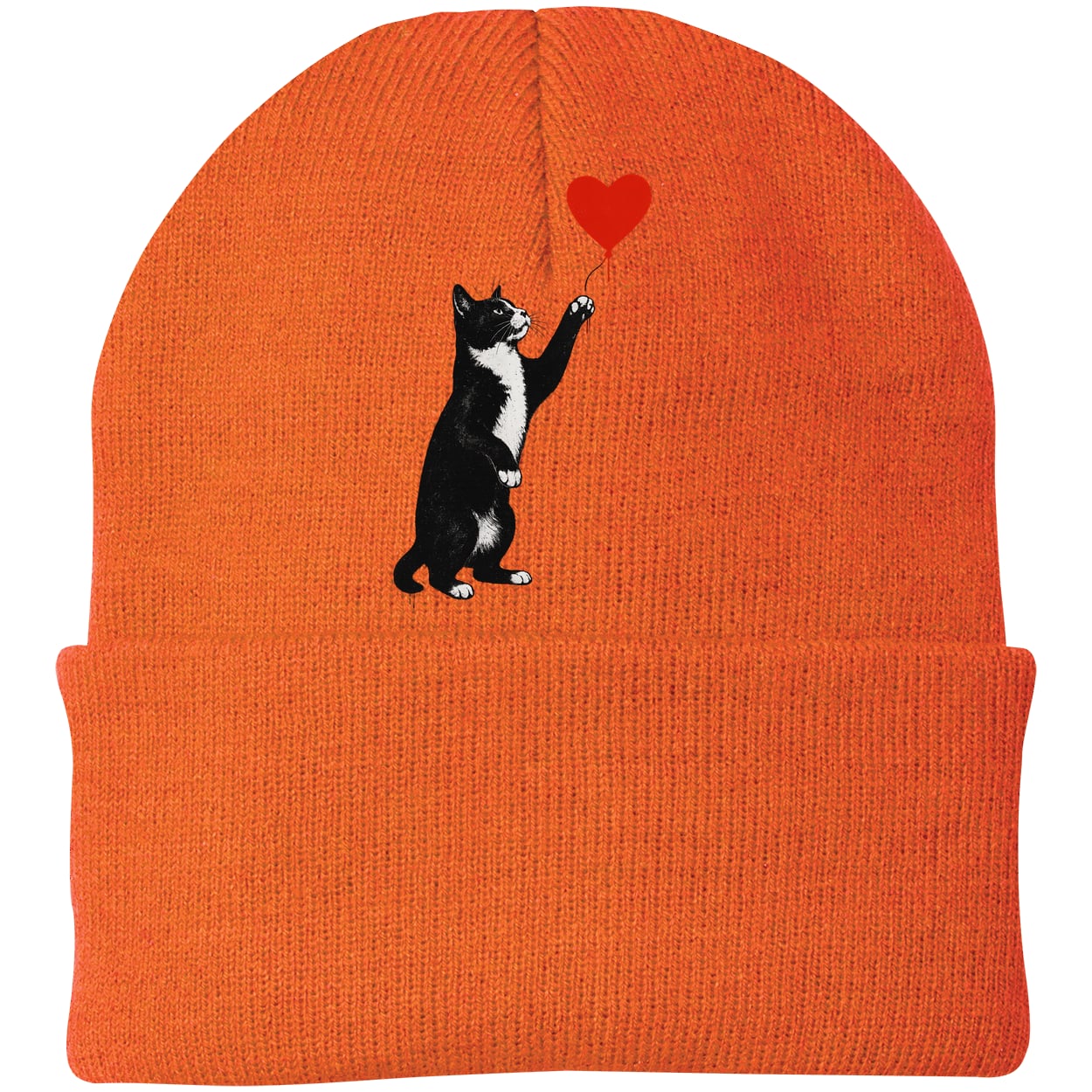 CP90 Port & Company Knit Beanie - Neon Orange