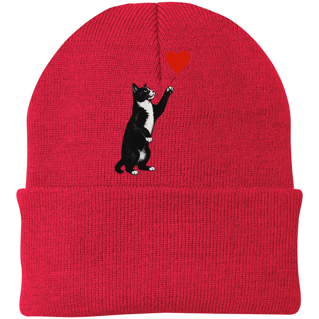 CP90 Port & Company Knit Beanie - Athletic Red