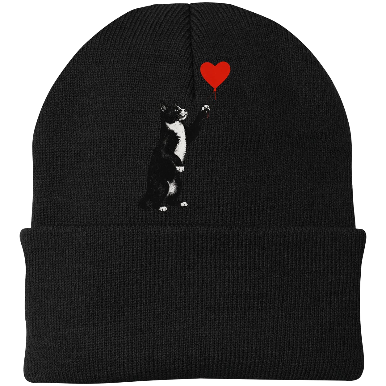 CP90 Port & Company Knit Beanie - Black