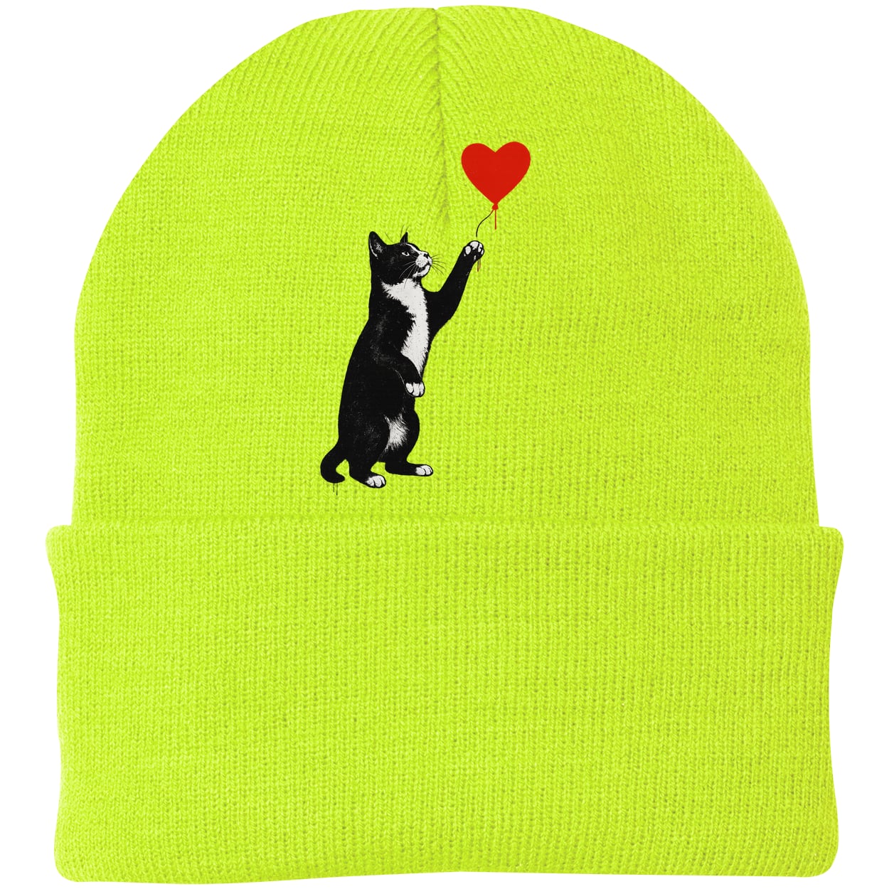 CP90 Port & Company Knit Beanie - Neon Yellow