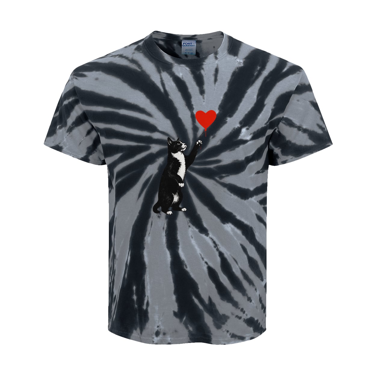 PC147Y Port & Company Kids Tie-Dye Tee - Black