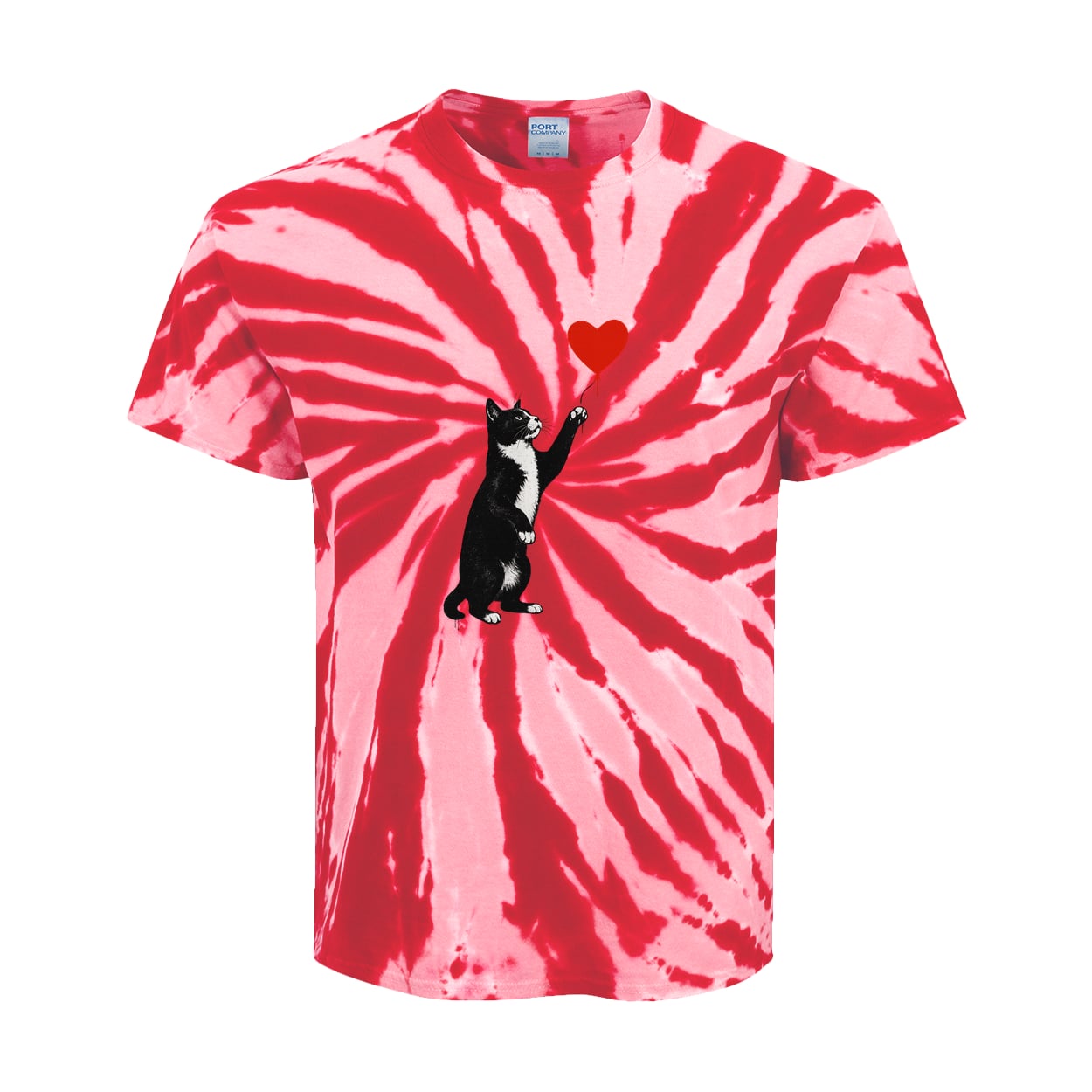 PC147Y Port & Company Kids Tie-Dye Tee - Red