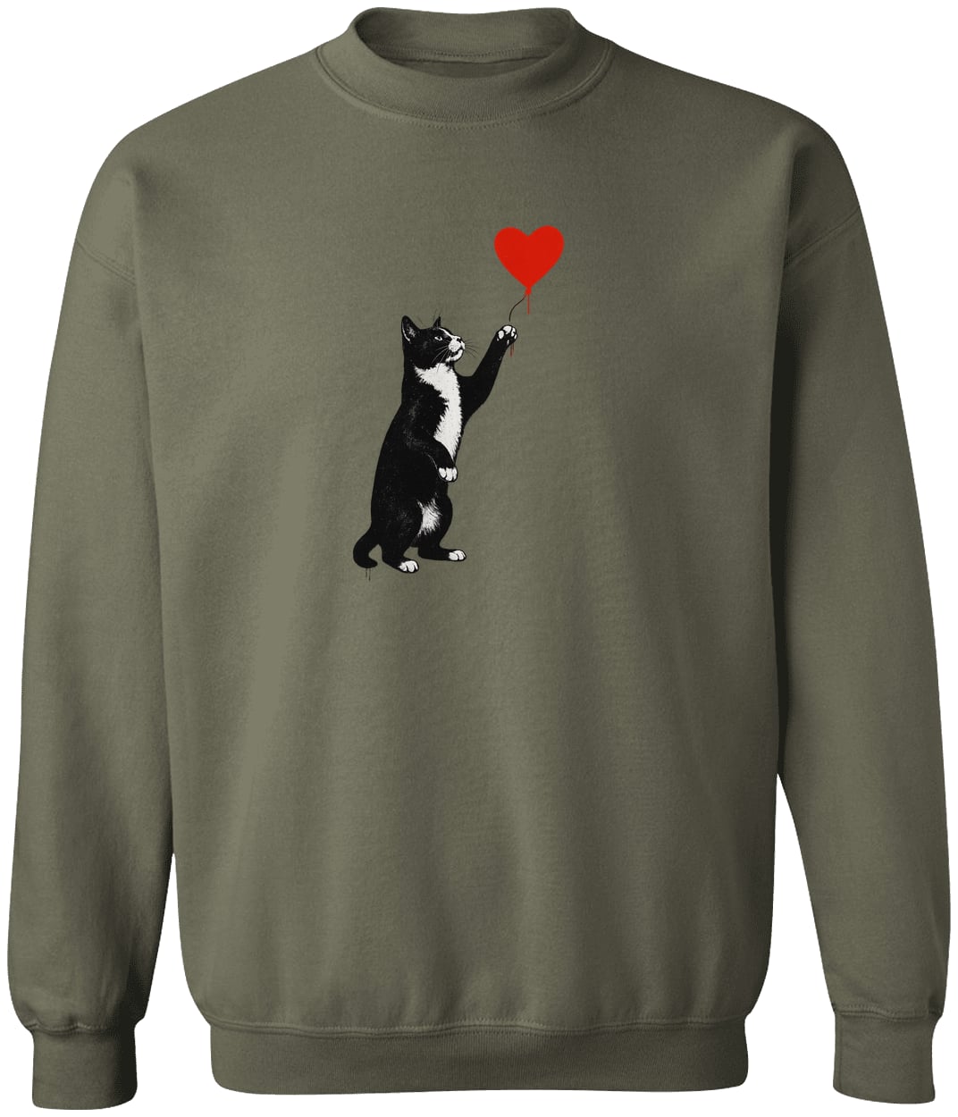 G180 Gildan Crewneck Pullover Sweatshirt - Military Green