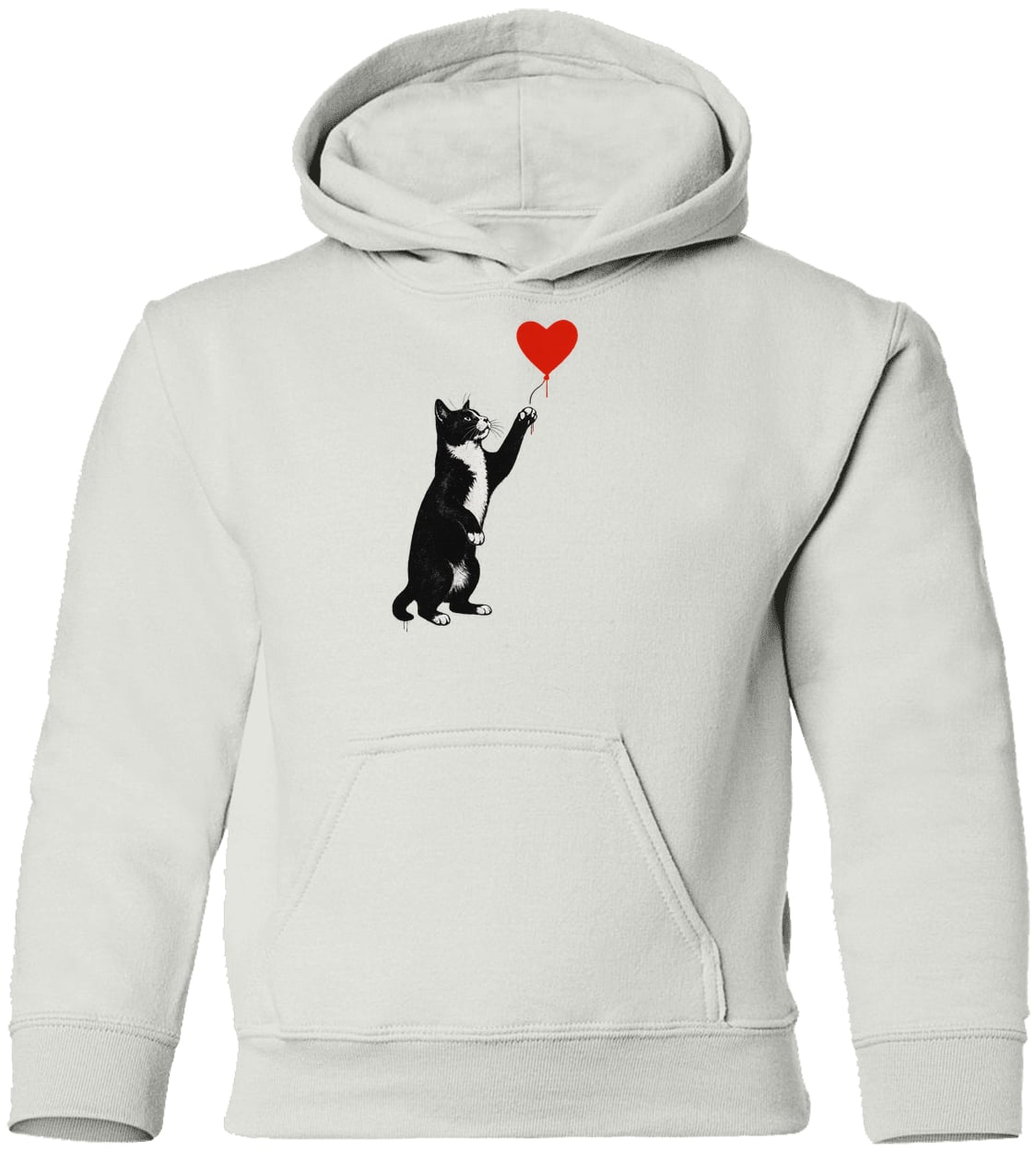 G185B Gildan Youth Pullover Hoodie - White