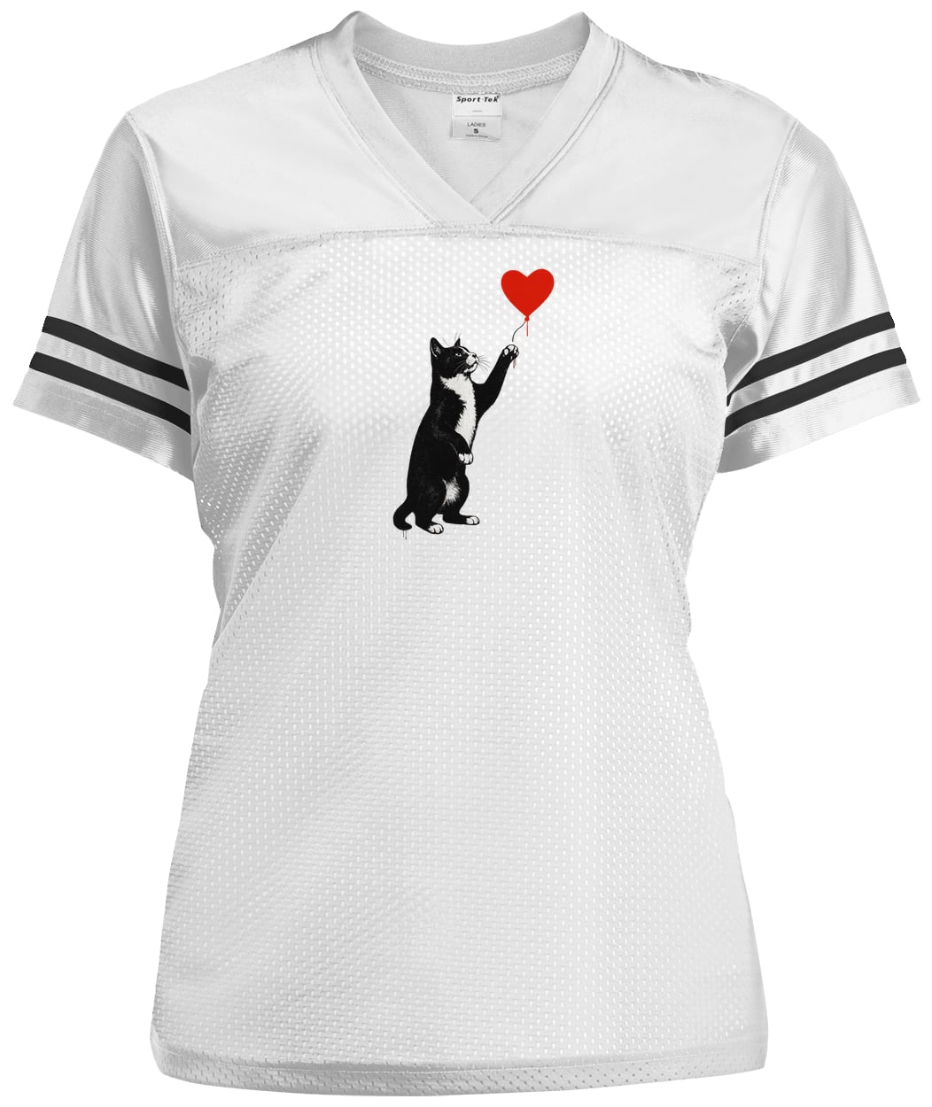 LST307 Sport-Tek Ladies' Replica Jersey - White/Black
