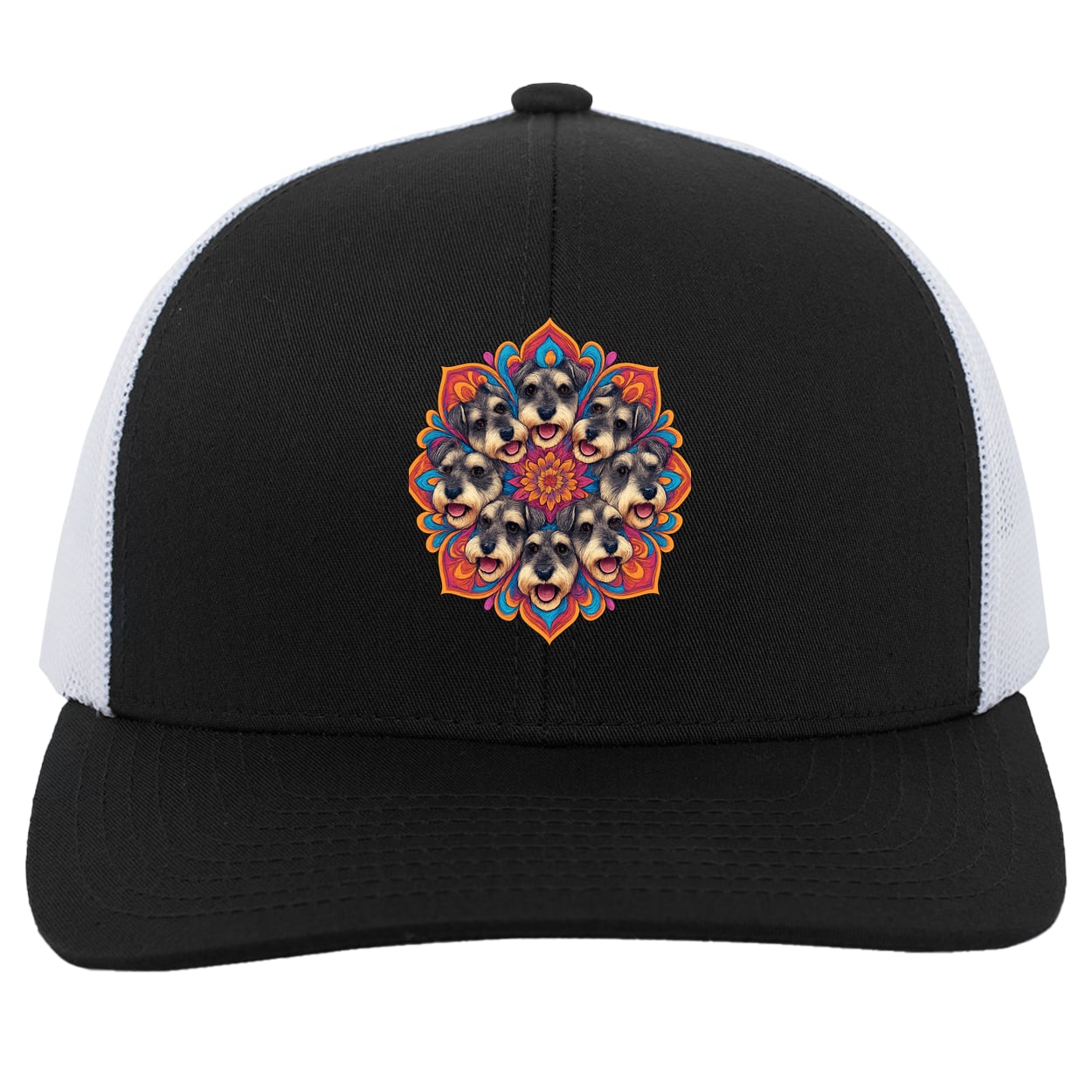 104C Trucker Snap Back - Black/White