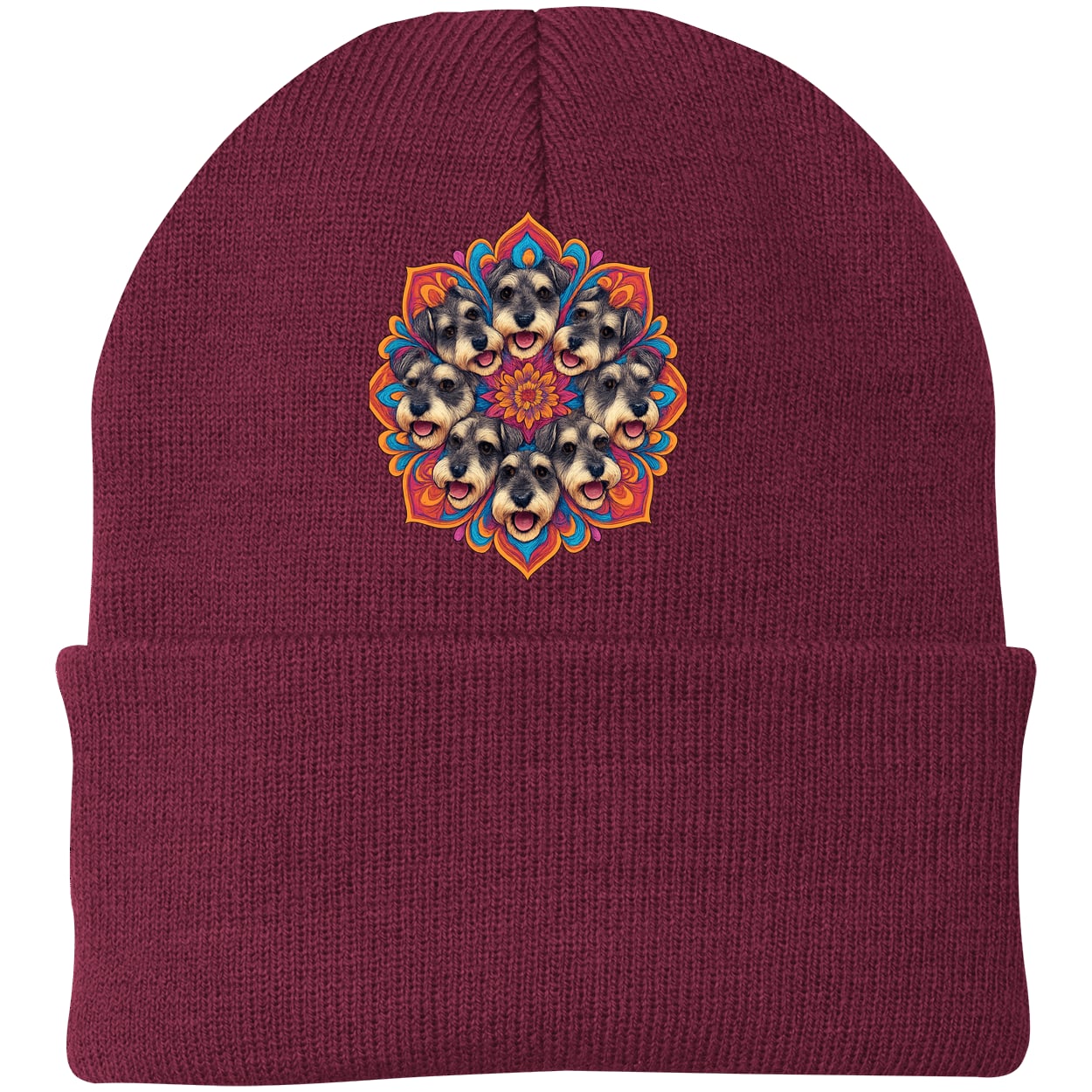 CP90 Port & Company Knit Beanie - Maroon