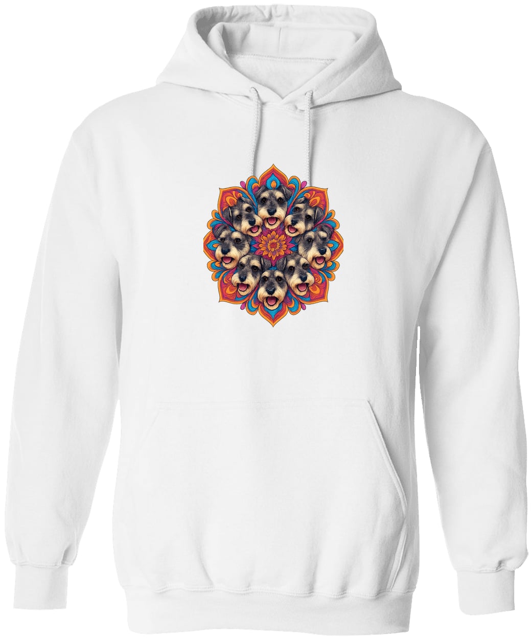 G185 Gildan Pullover Hoodie - White