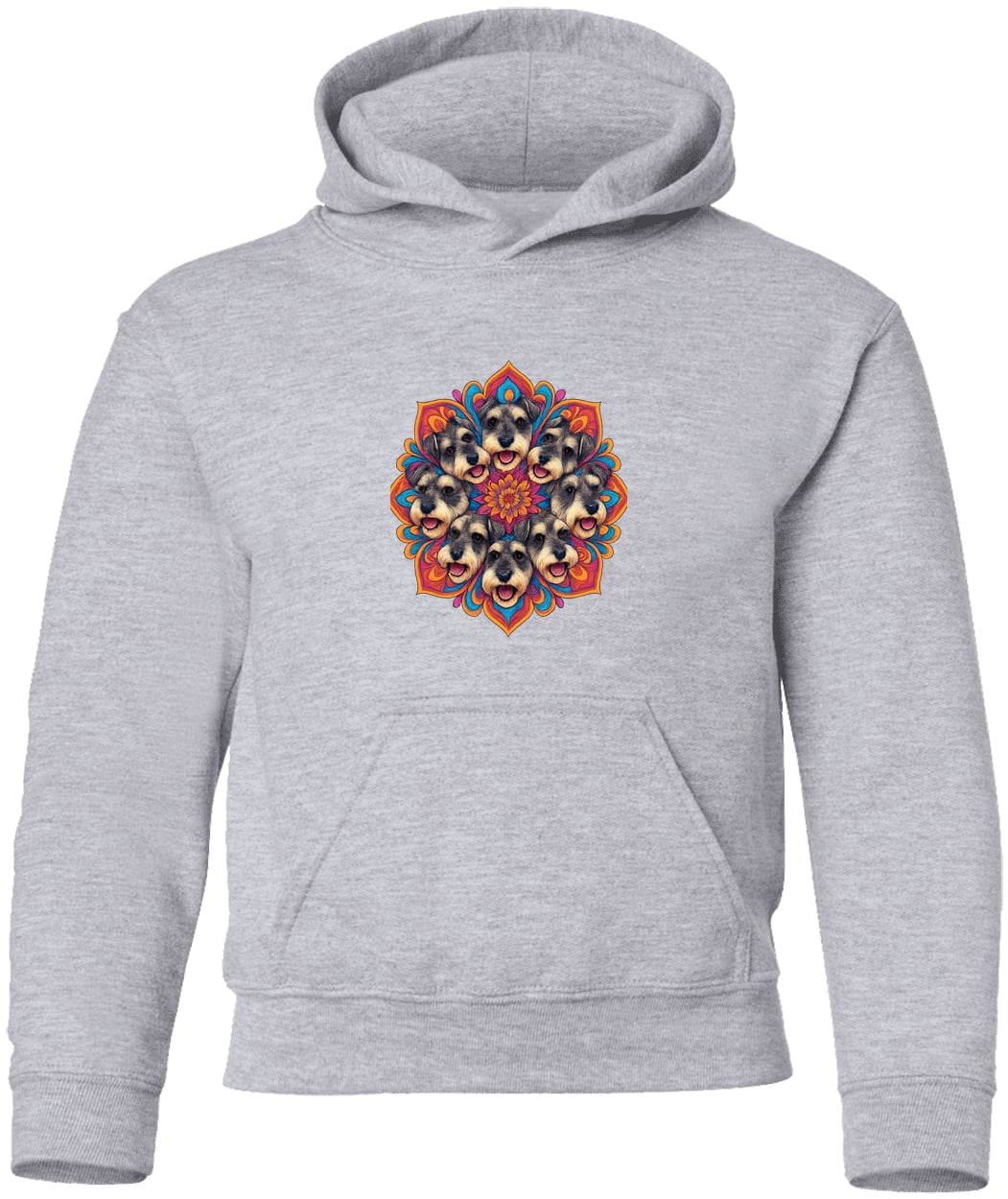 G185B Gildan Youth Pullover Hoodie - Sport Grey