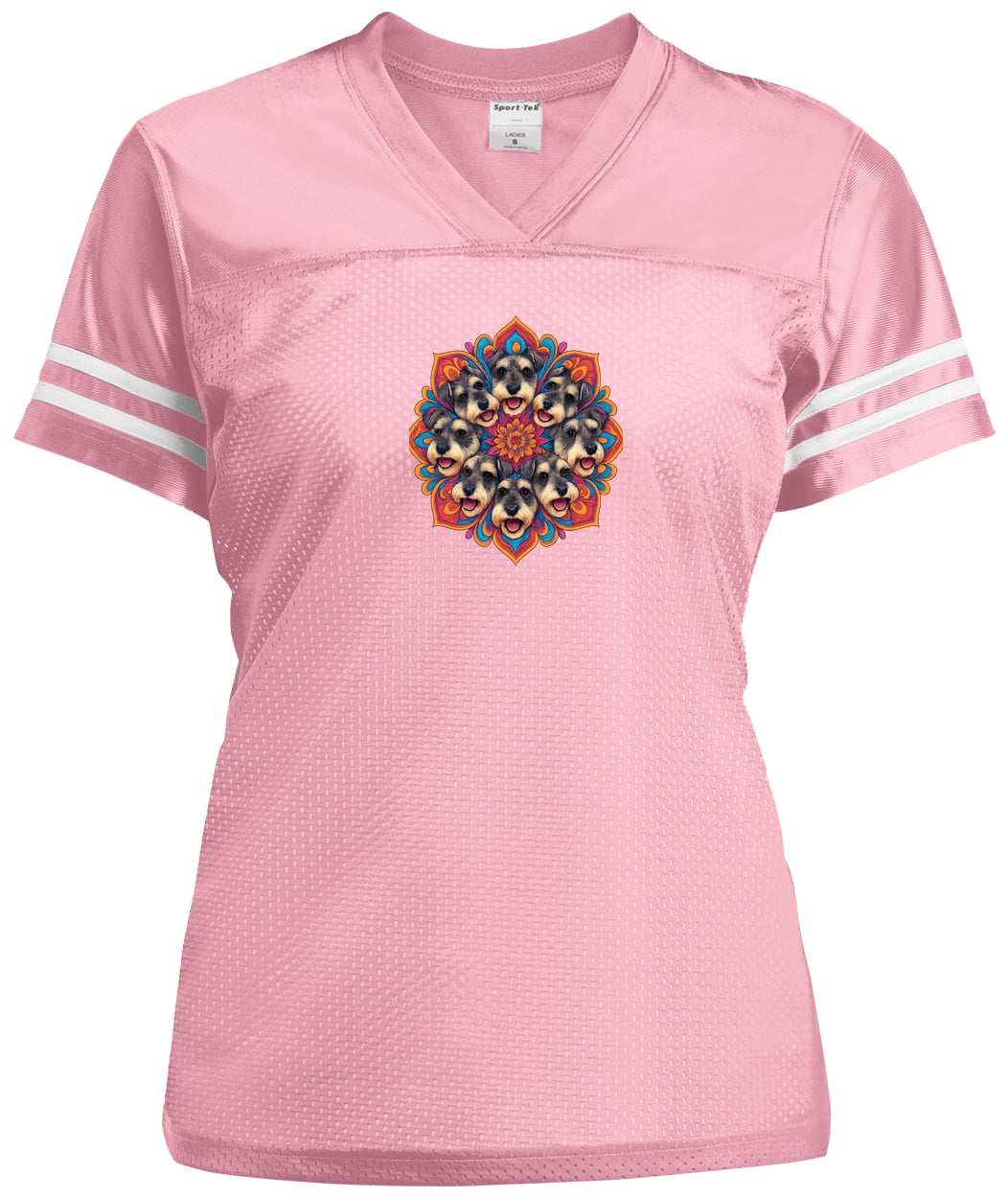 LST307 Sport-Tek Ladies' Replica Jersey - Light Pink/White