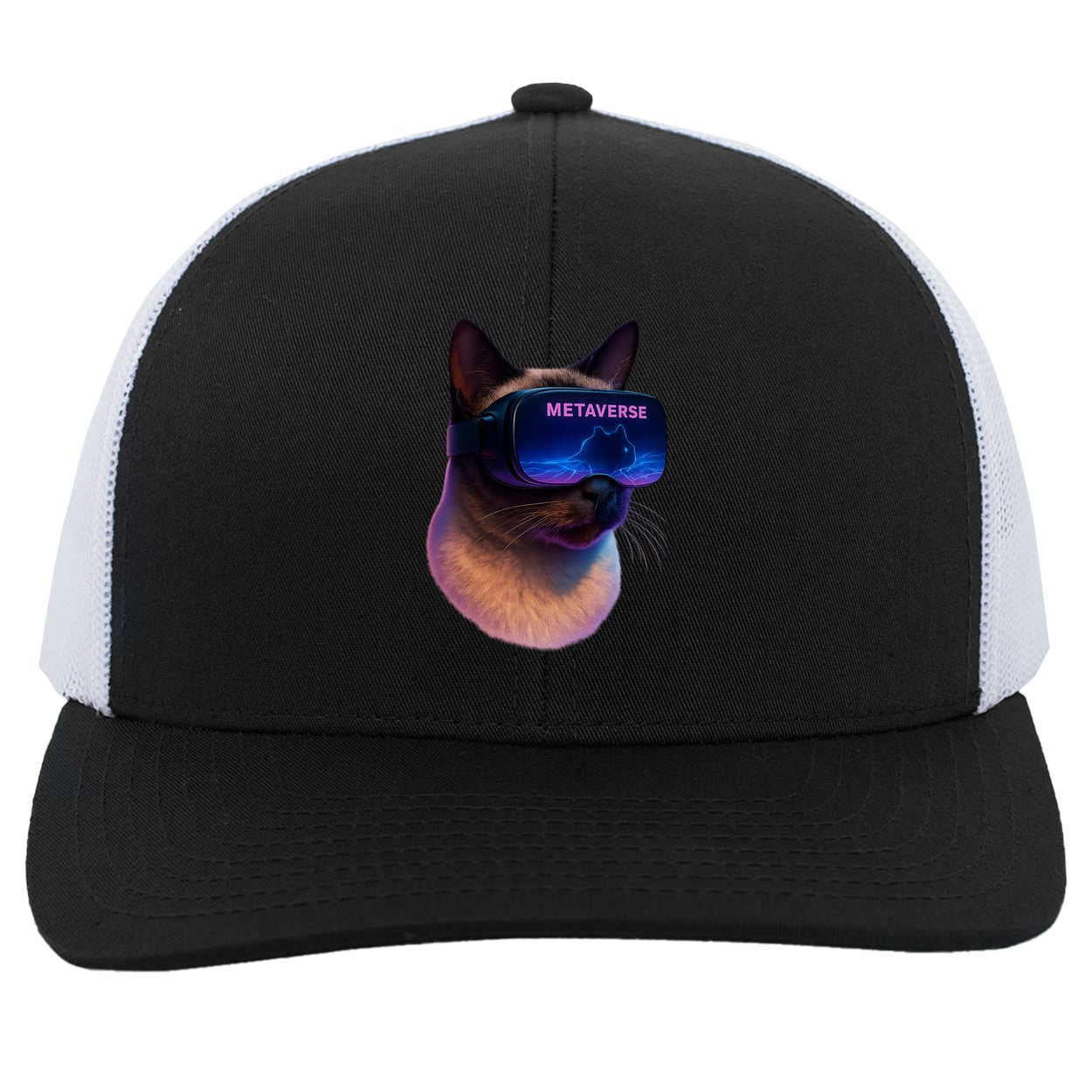 104C Trucker Snap Back - Black/White