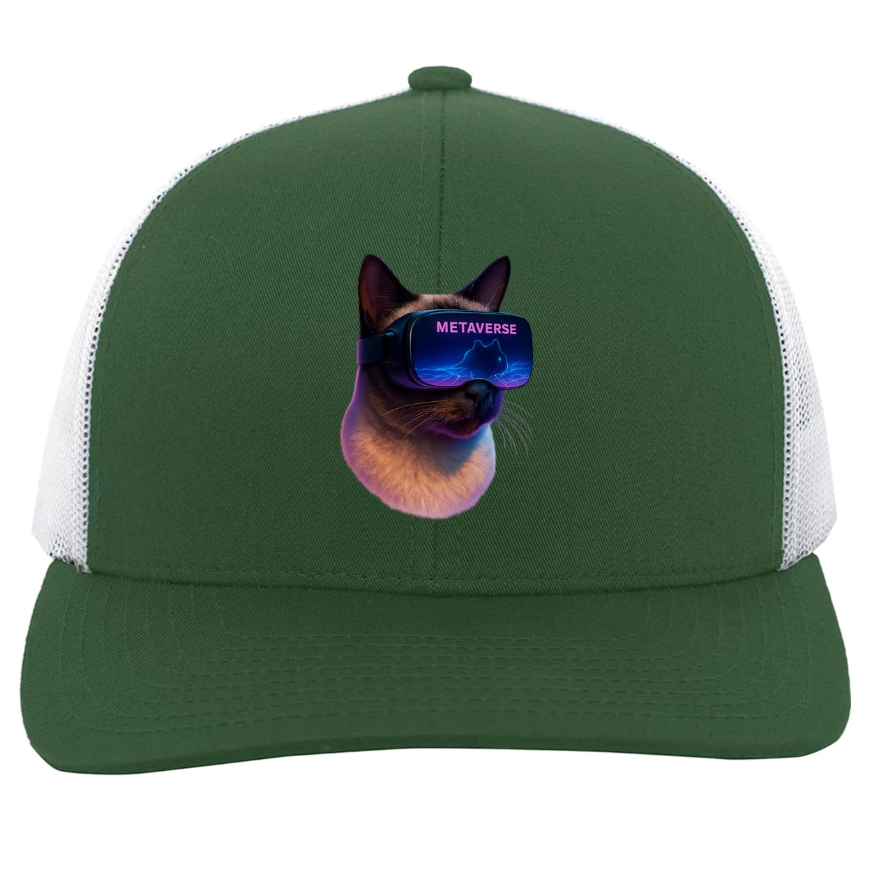 104C Trucker Snap Back - Dark Green/White