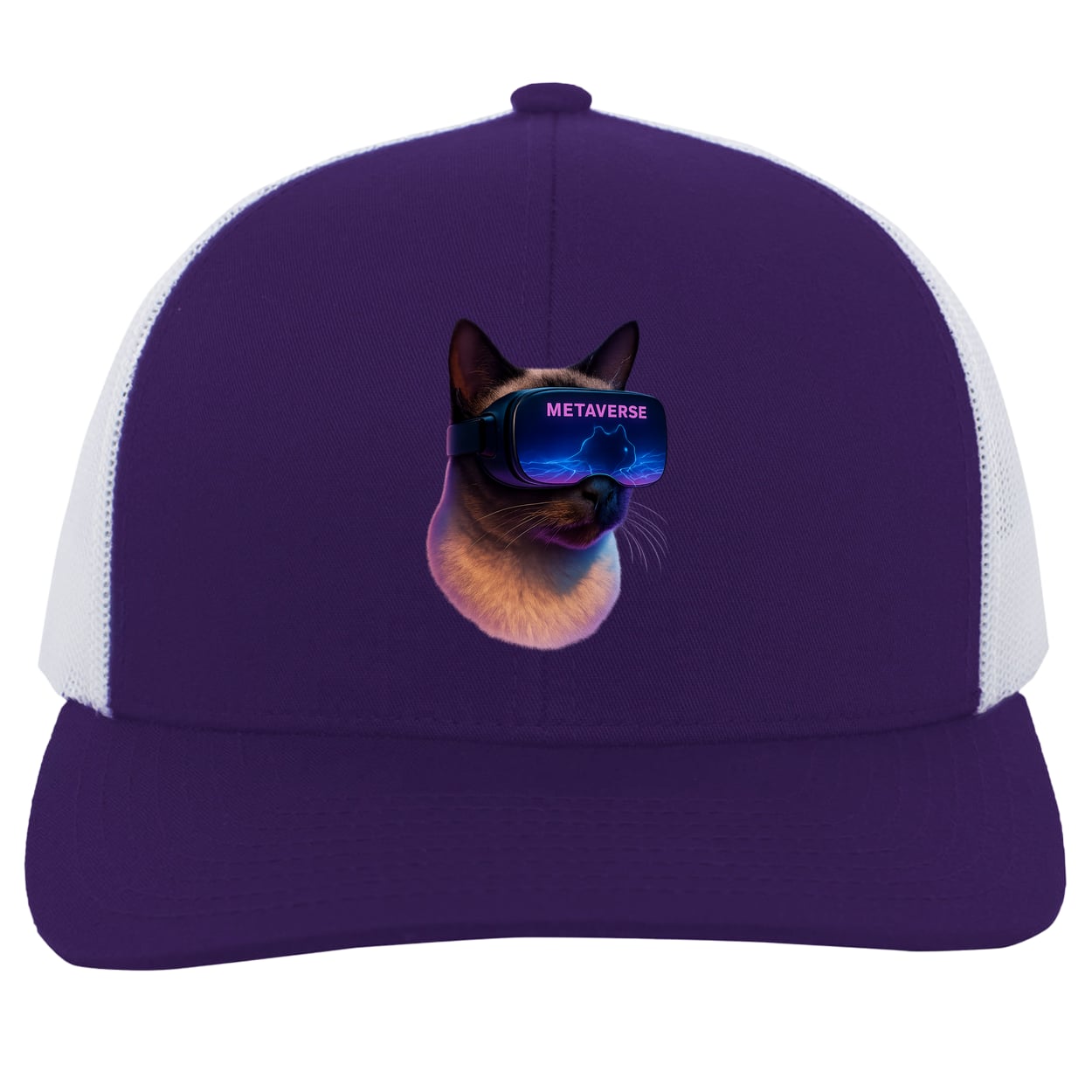 104C Trucker Snap Back - Purple/White