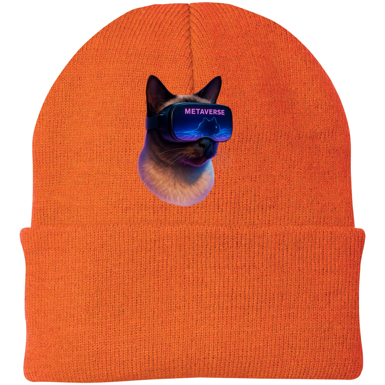 CP90 Port & Company Knit Beanie - Neon Orange