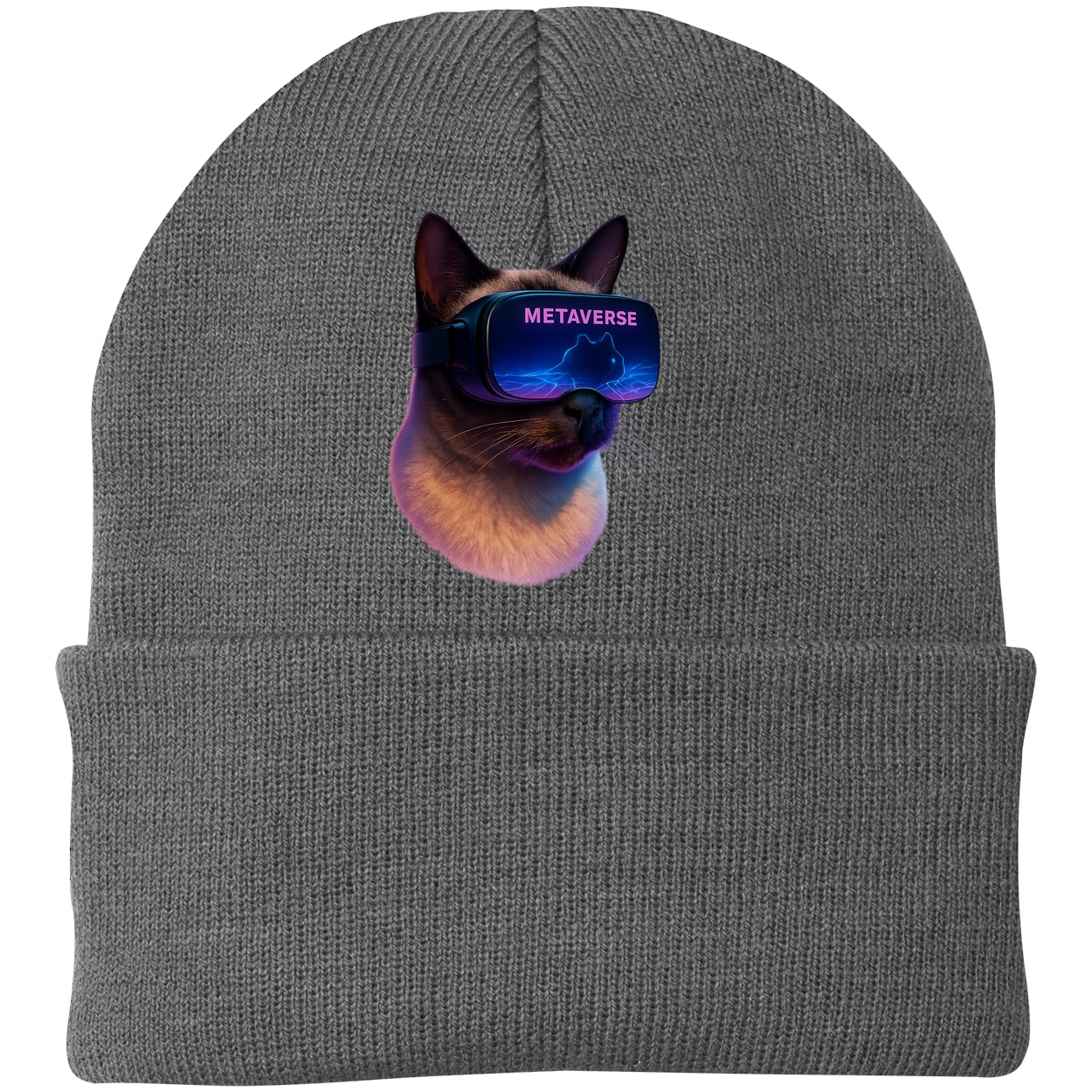 CP90 Port & Company Knit Beanie - Athletic Oxford