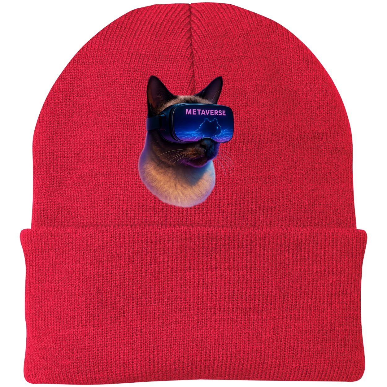 CP90 Port & Company Knit Beanie - Athletic Red