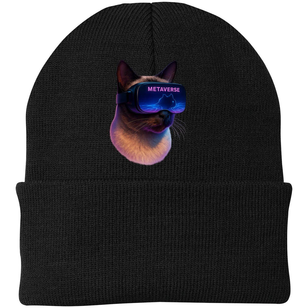 CP90 Port & Company Knit Beanie - Black