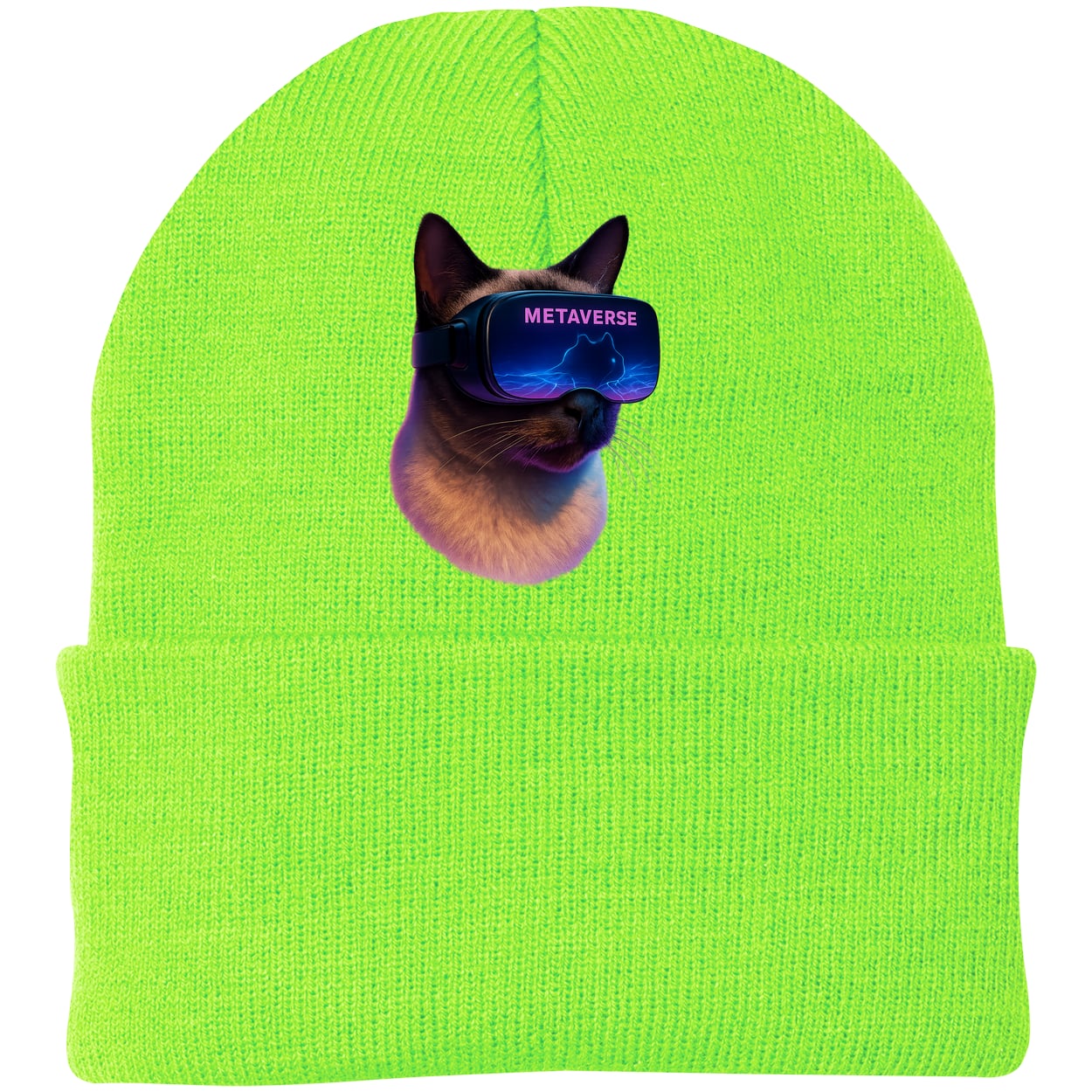 CP90 Port & Company Knit Beanie - Neon Green