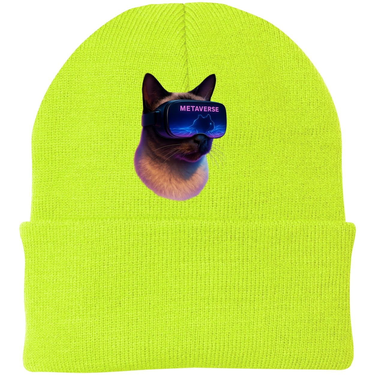 CP90 Port & Company Knit Beanie - Neon Yellow