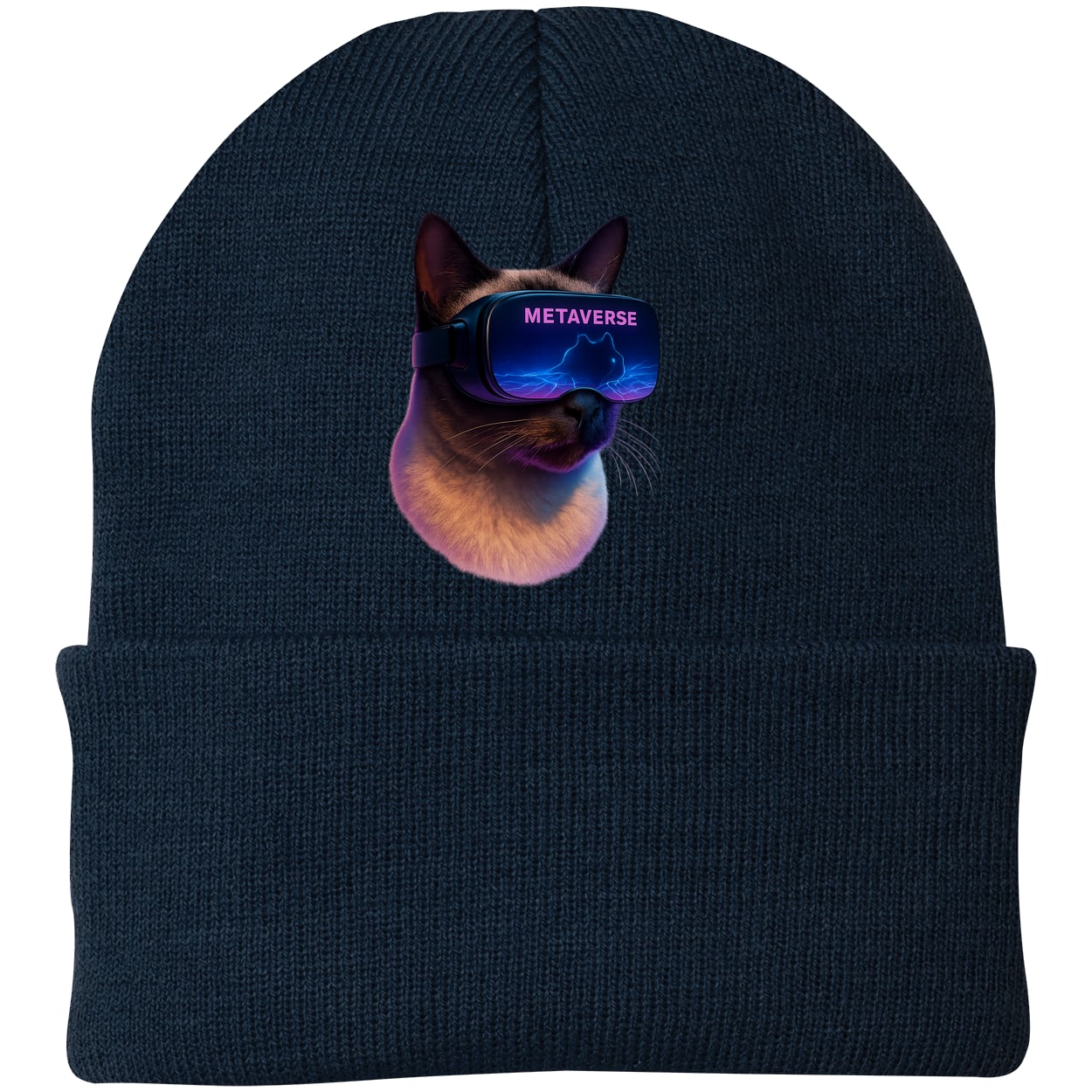 CP90 Port & Company Knit Beanie - Navy