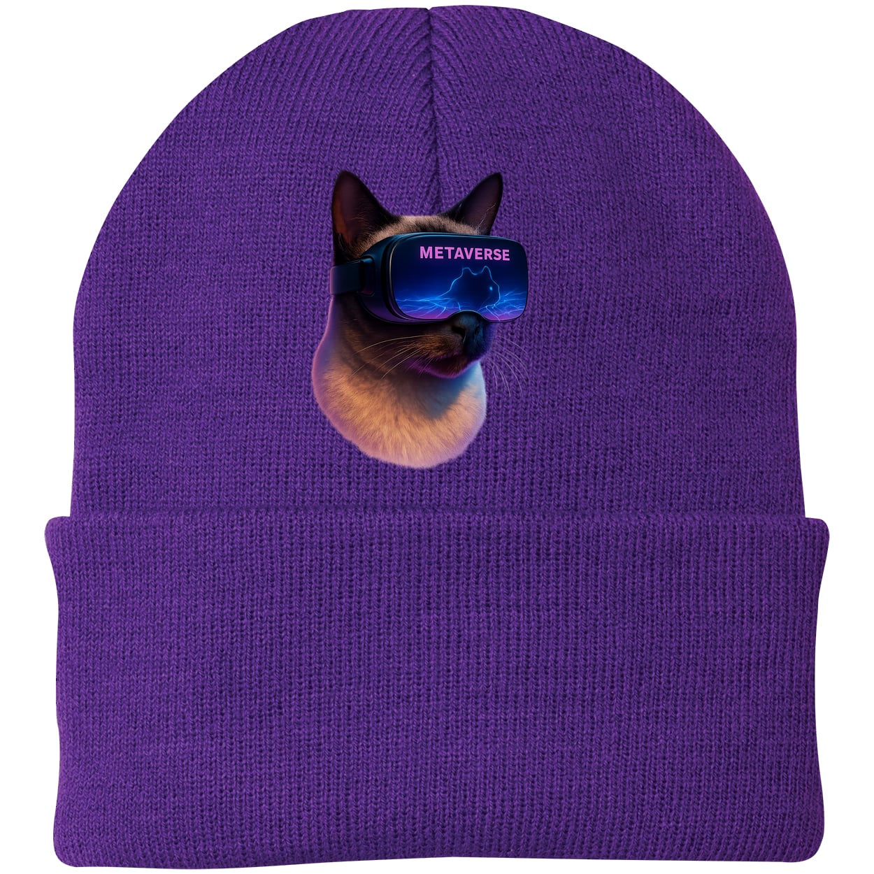 CP90 Port & Company Knit Beanie - Athletic Purple