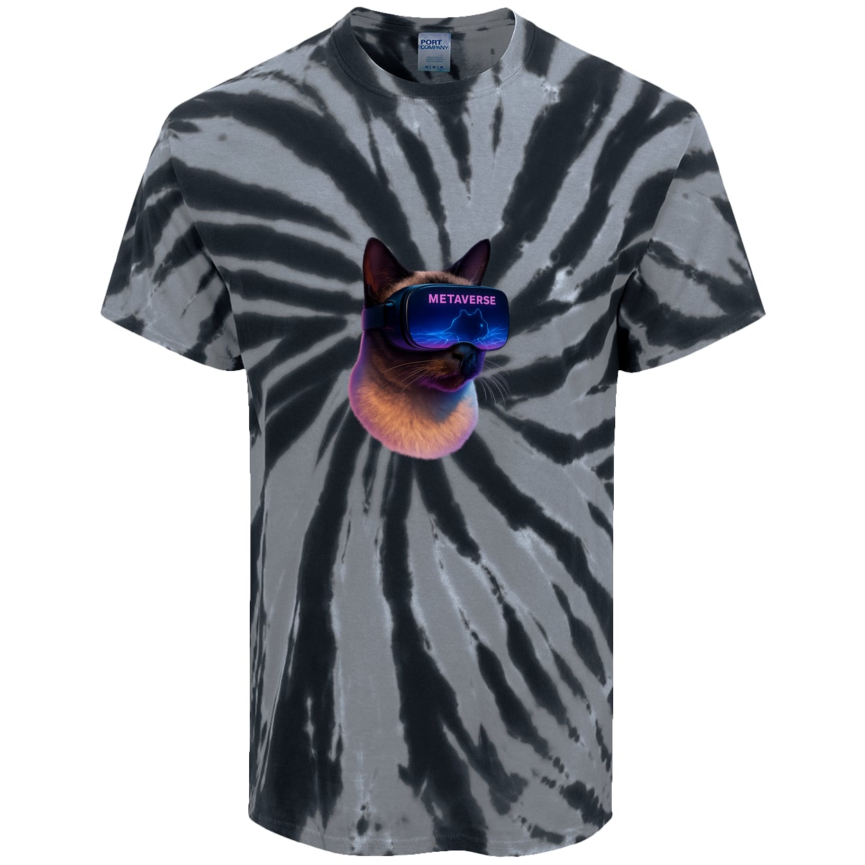 PC147 Port & Company Tie-Dye Tee - Black