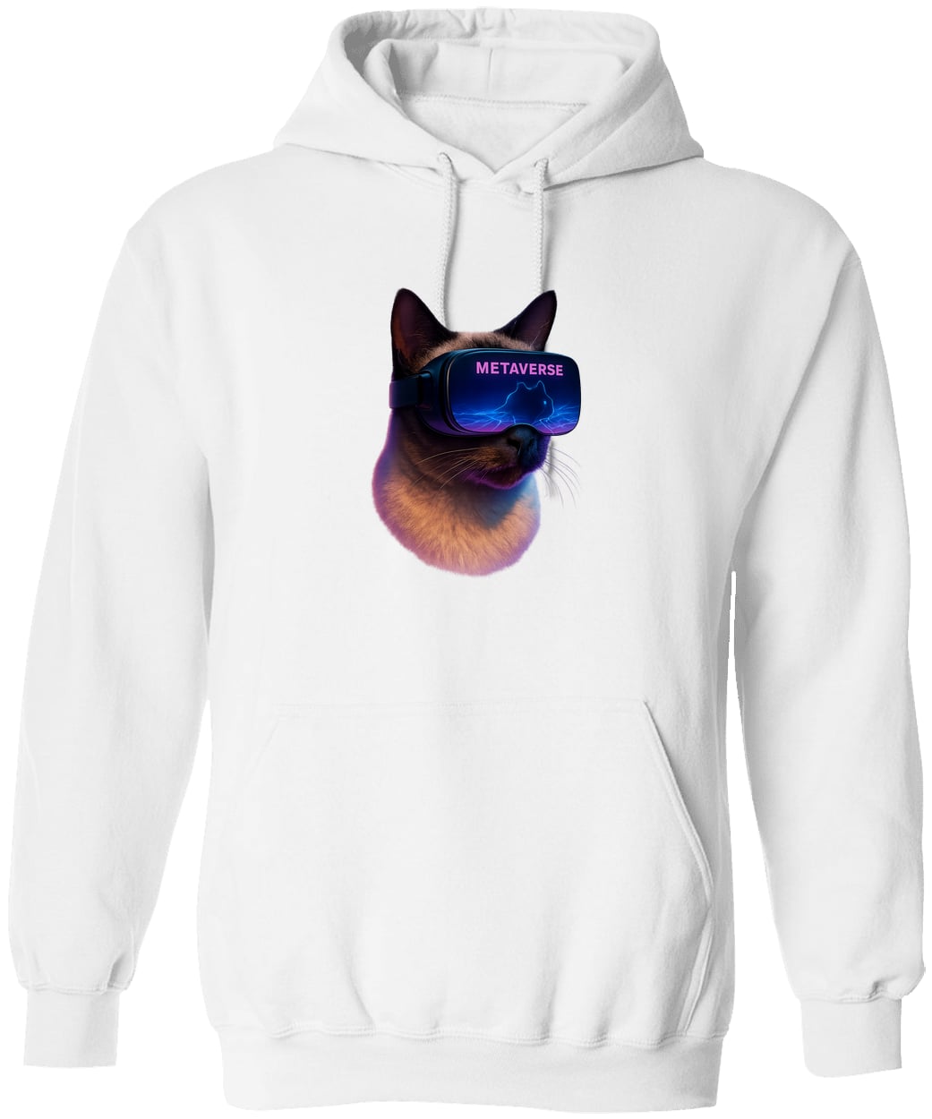 G185 Gildan Pullover Hoodie - White