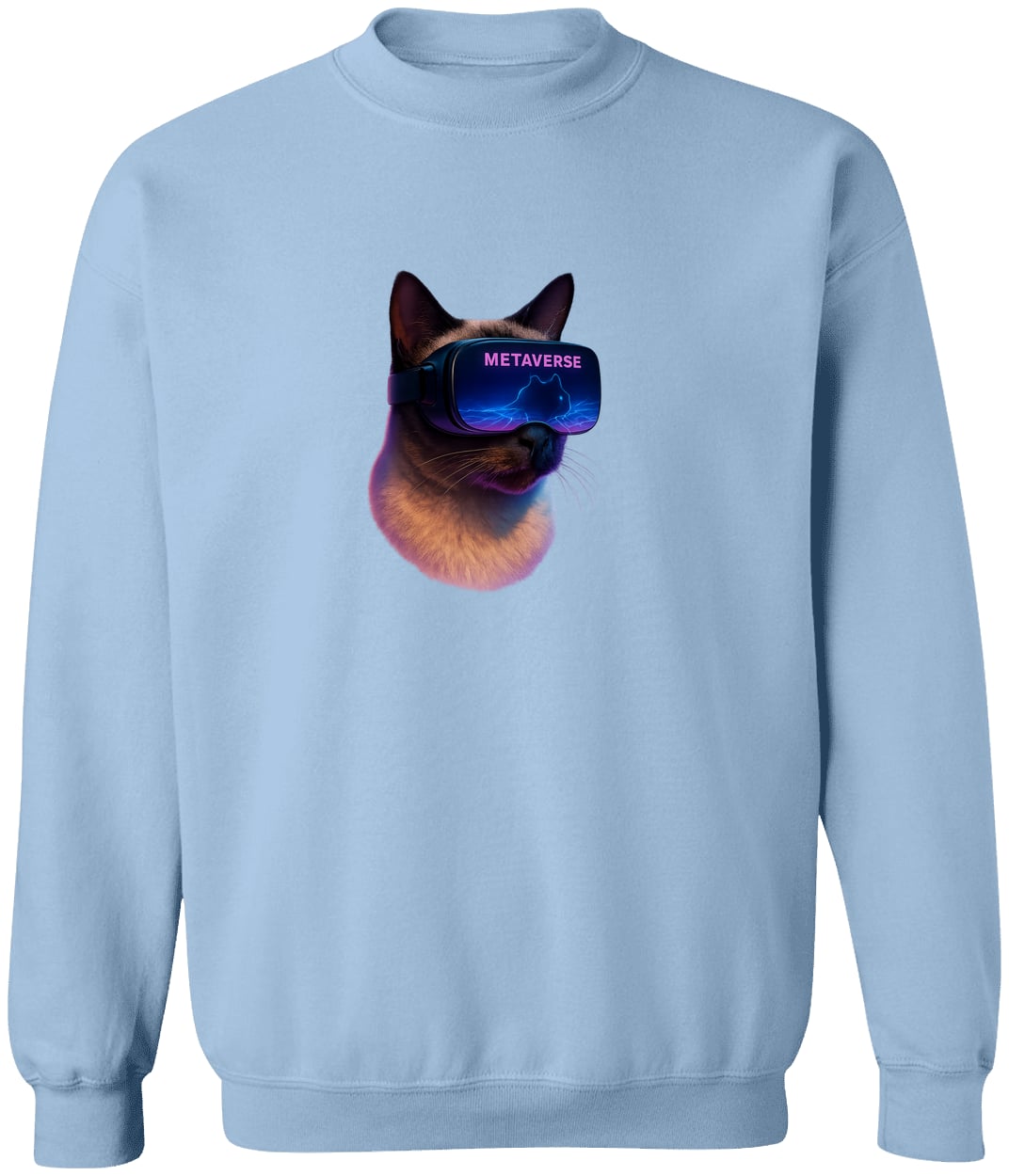 G180 Gildan Crewneck Pullover Sweatshirt - Light Blue