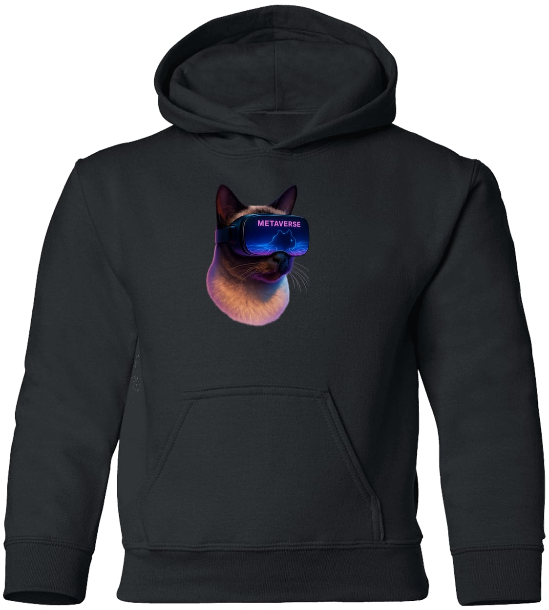 G185B Gildan Youth Pullover Hoodie - Black