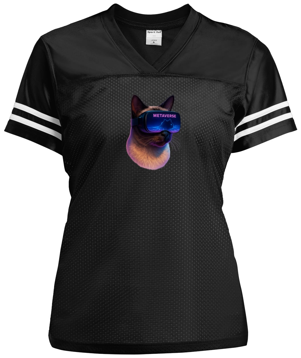 LST307 Sport-Tek Ladies' Replica Jersey - Black/White