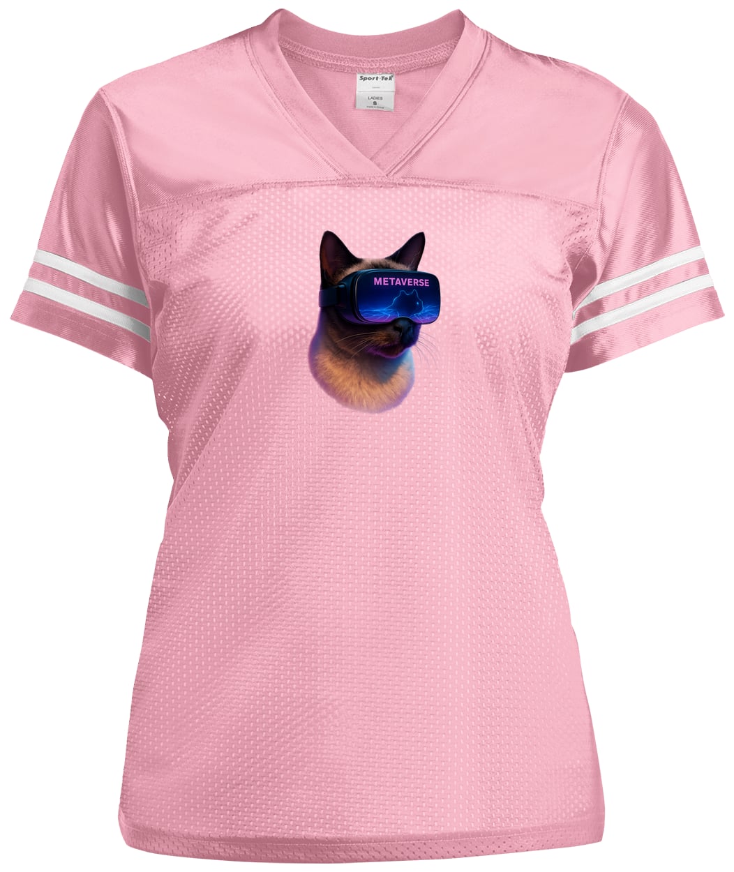 LST307 Sport-Tek Ladies' Replica Jersey - Light Pink/White