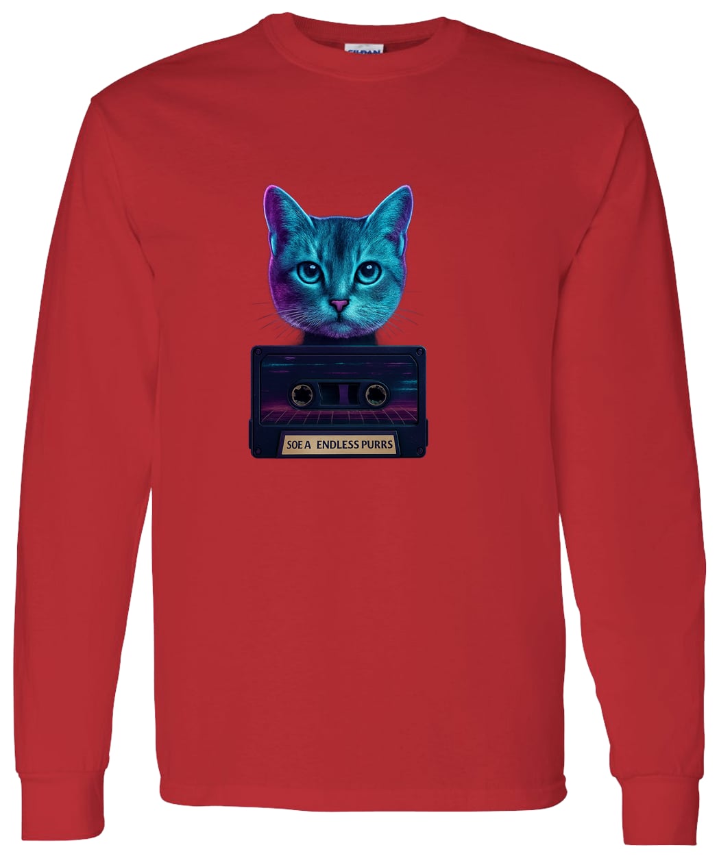 G540 LS T-Shirt 5.3 oz. - Red