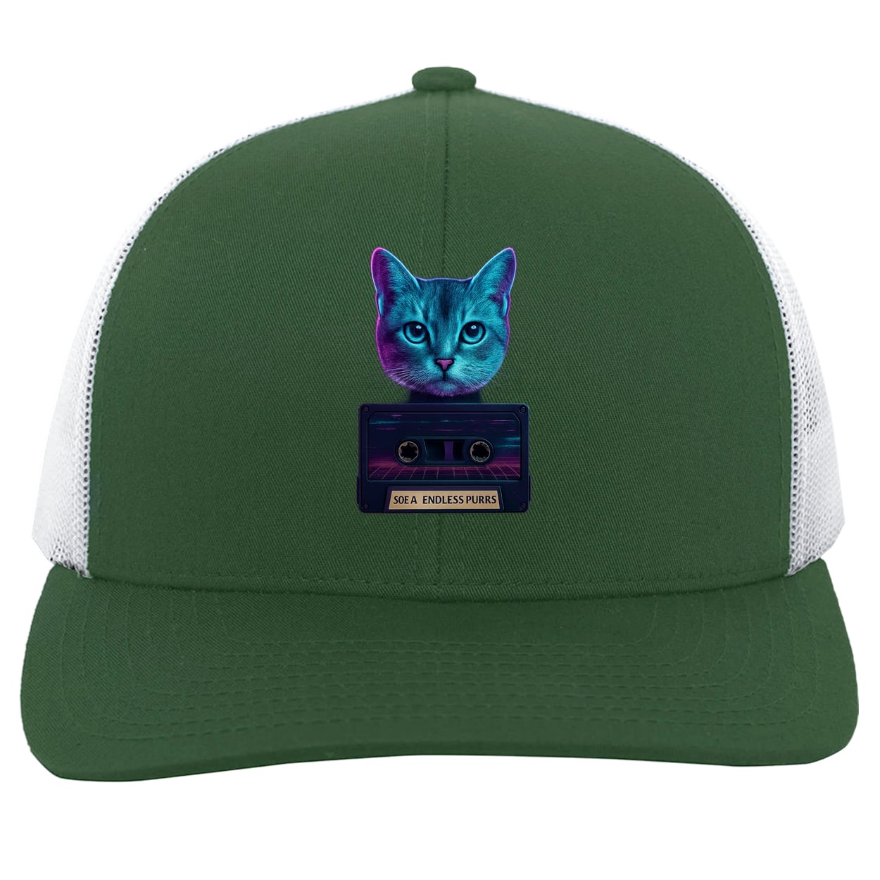 104C Trucker Snap Back - Dark Green/White