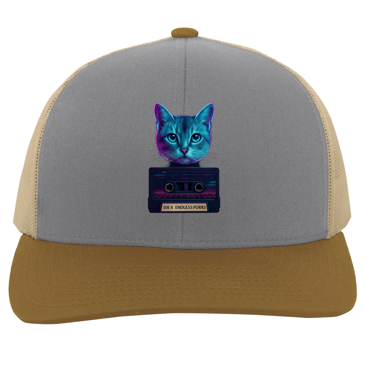 104C Trucker Snap Back - Heather/Beige/Amber