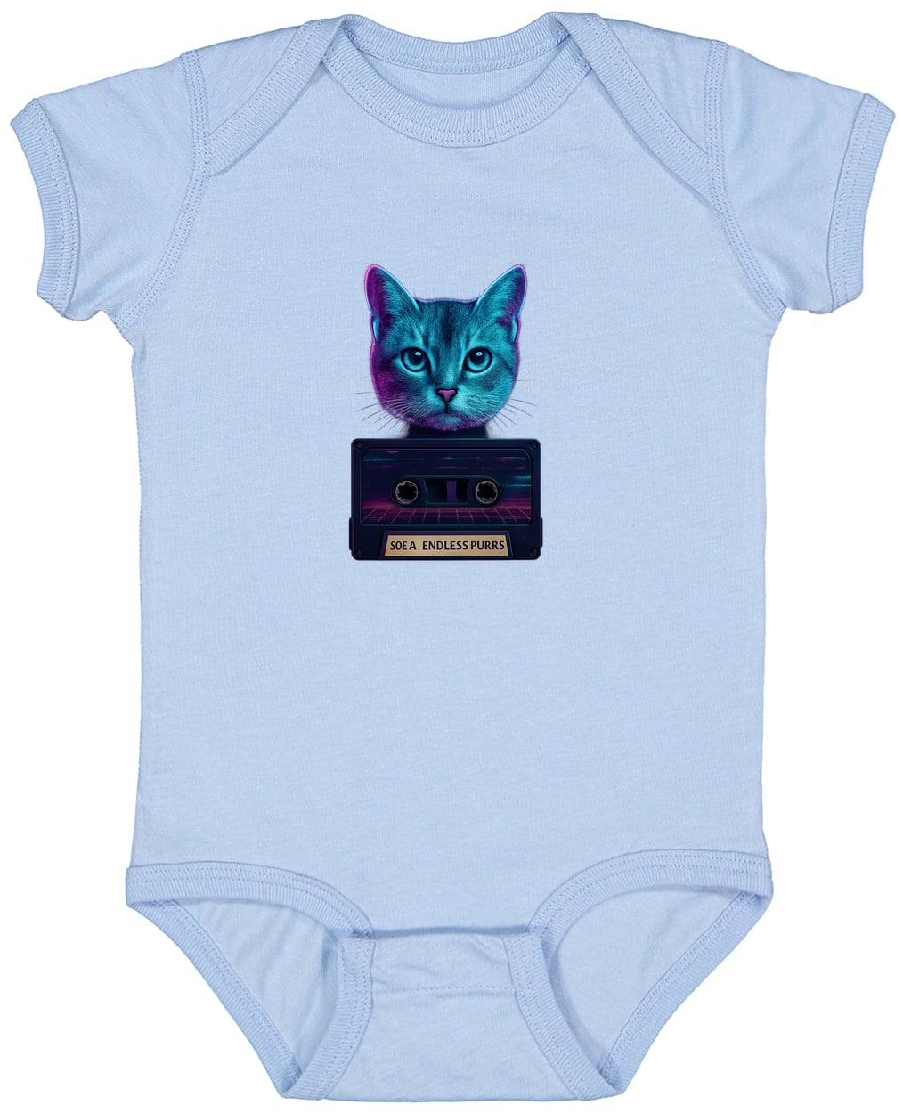 4424 Infant Fine Jersey Bodysuit - Light Blue