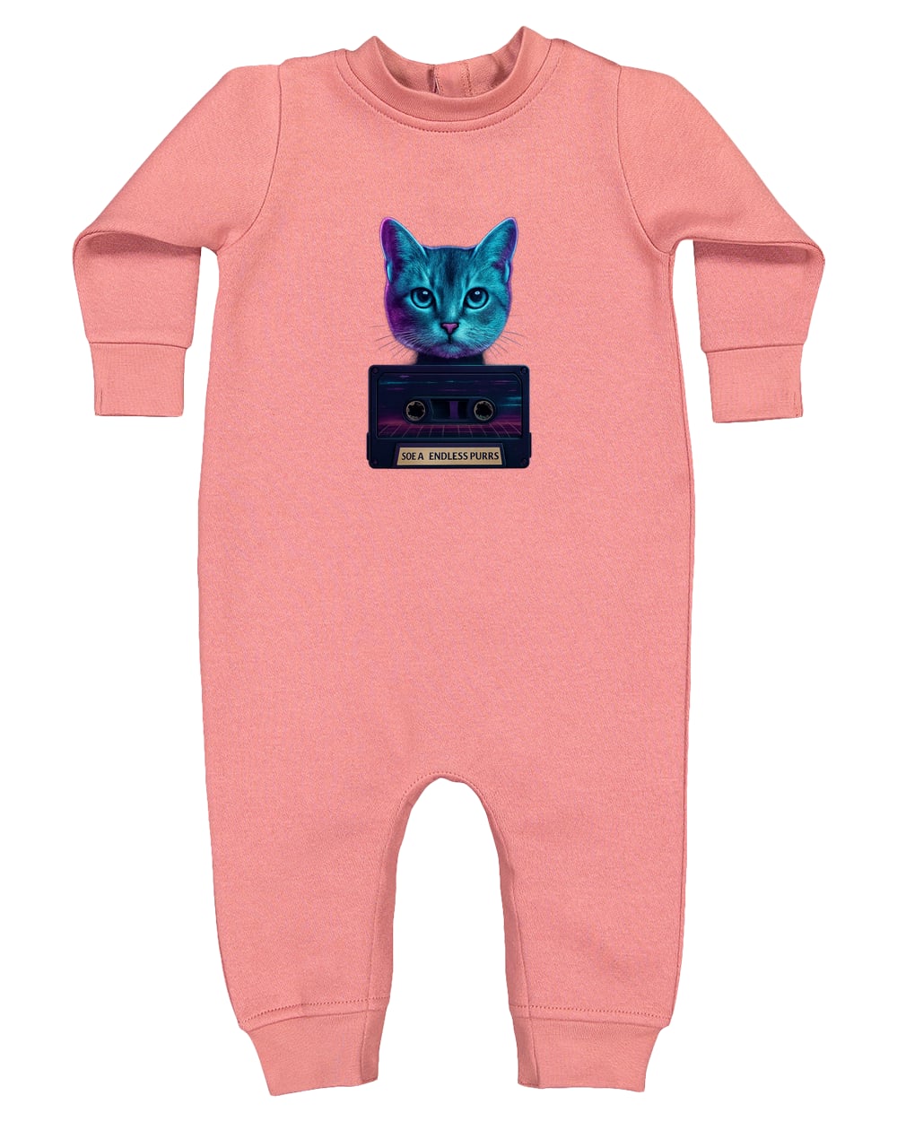 4447 Rabbit Skins Infant Fleece One-Piece Bodysuit - Mauvelous