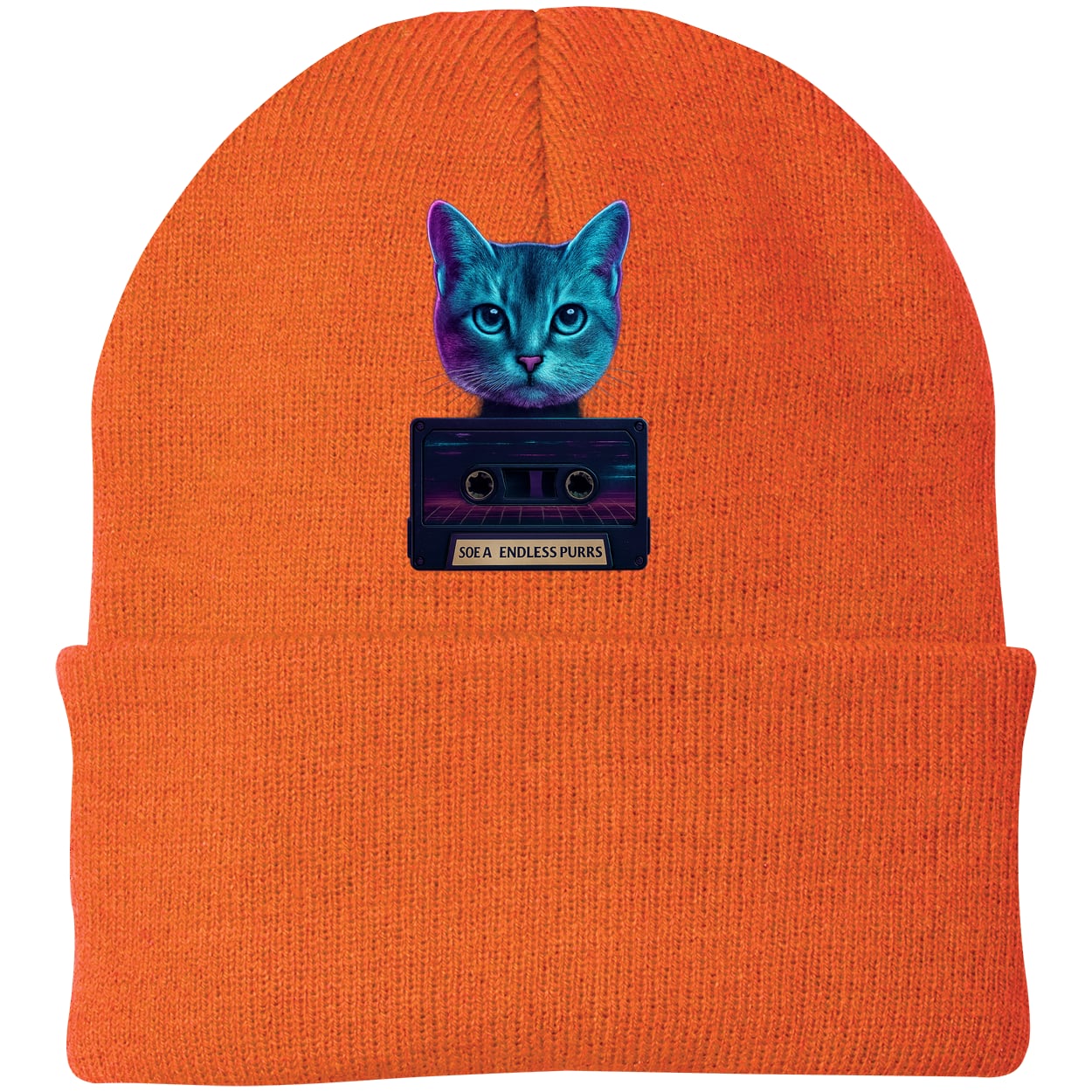 CP90 Port & Company Knit Beanie - Neon Orange