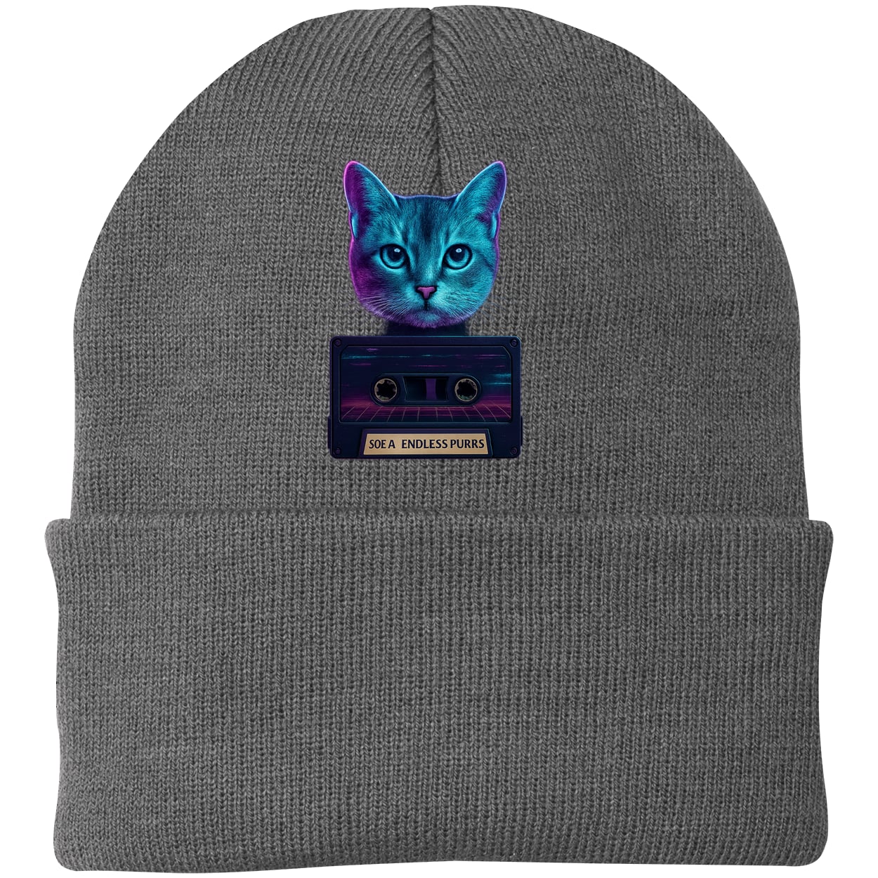 CP90 Port & Company Knit Beanie - Athletic Oxford