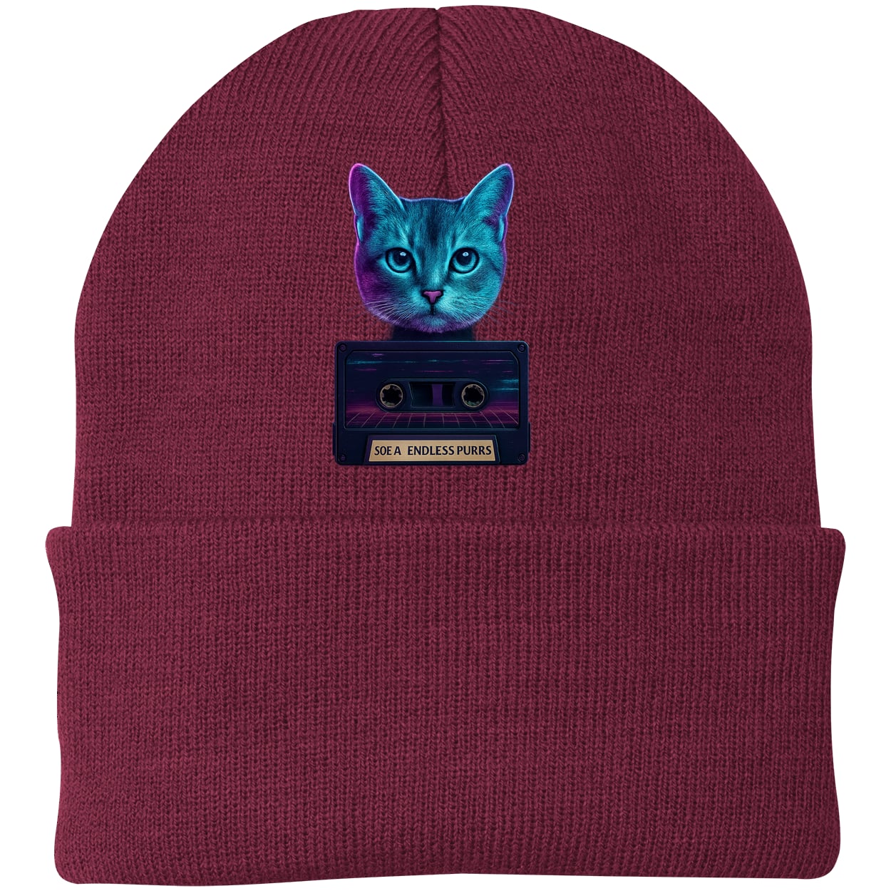 CP90 Port & Company Knit Beanie - Maroon